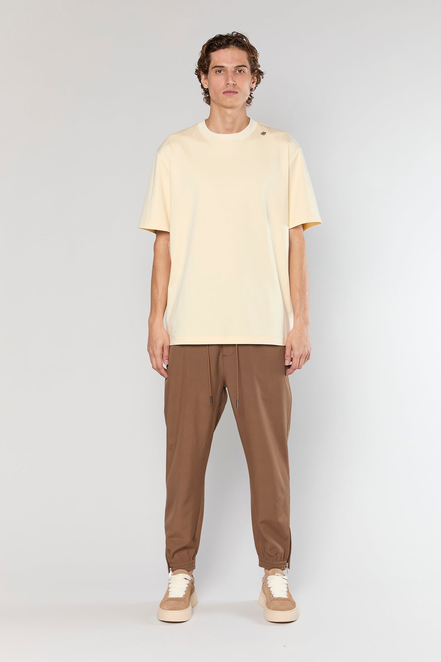 Mercerized 743 Beige T-Shirt