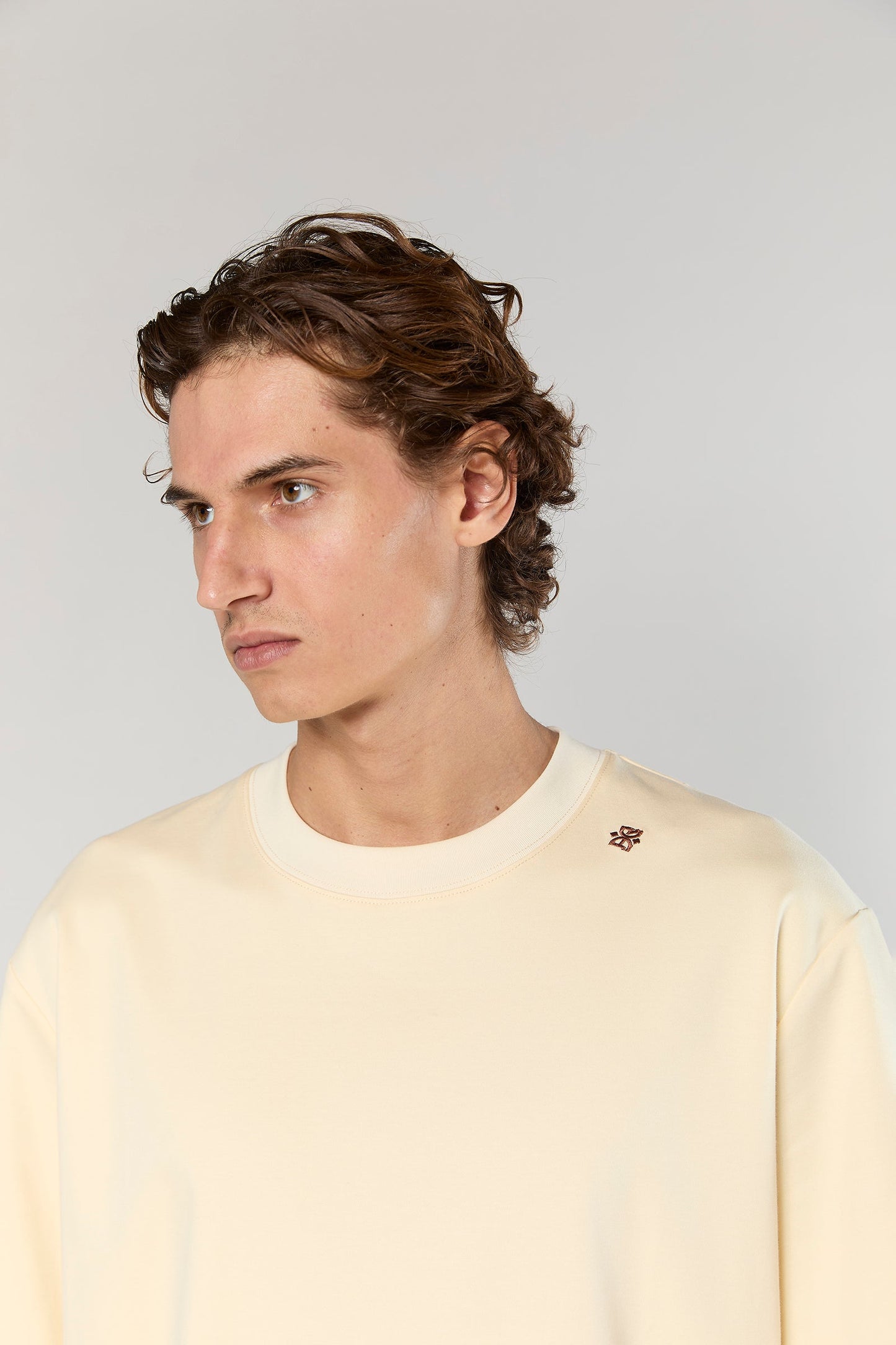 Mercerized 743 Beige T-Shirt
