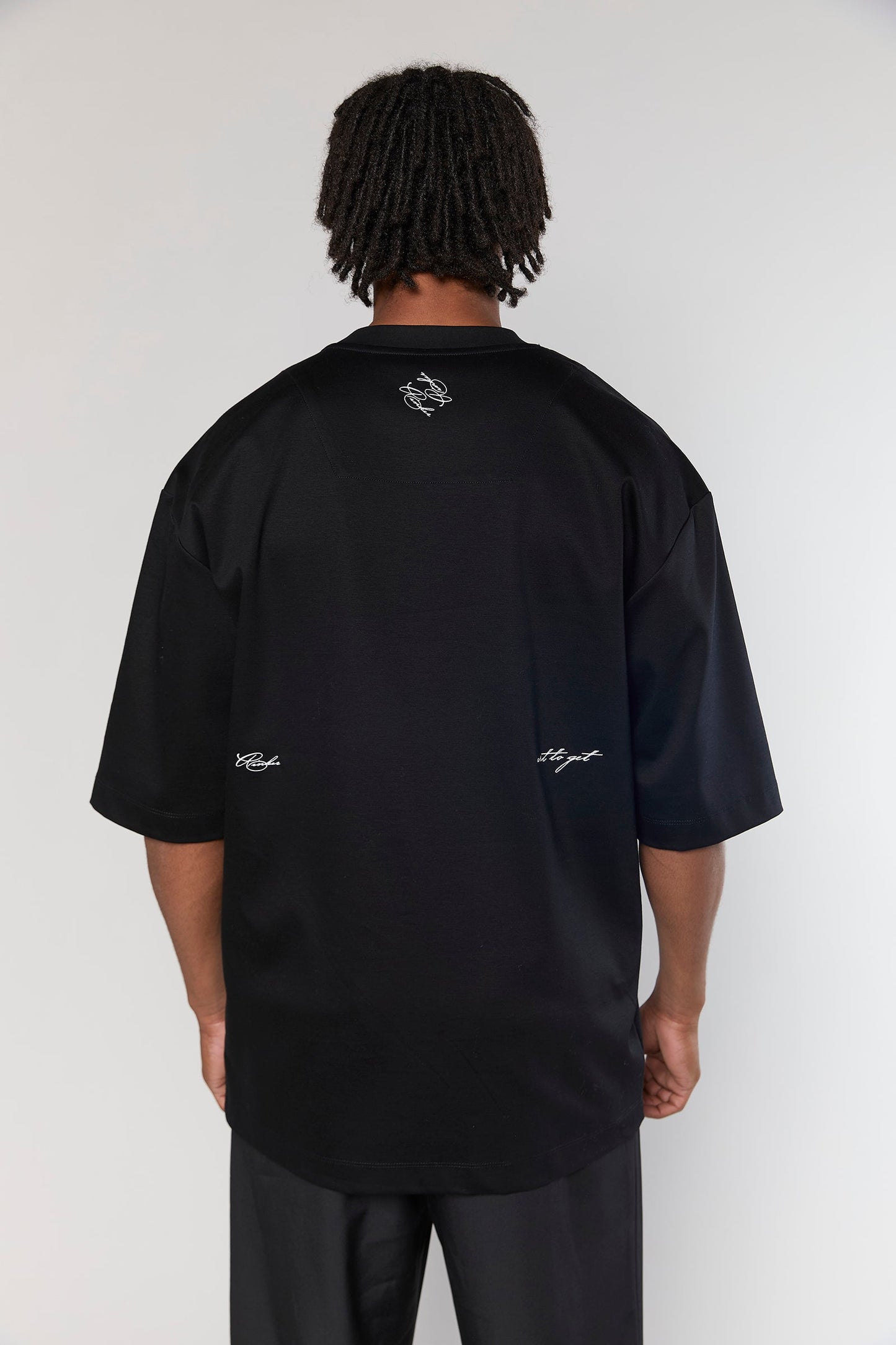Mercerized 858 Black T-Shirt