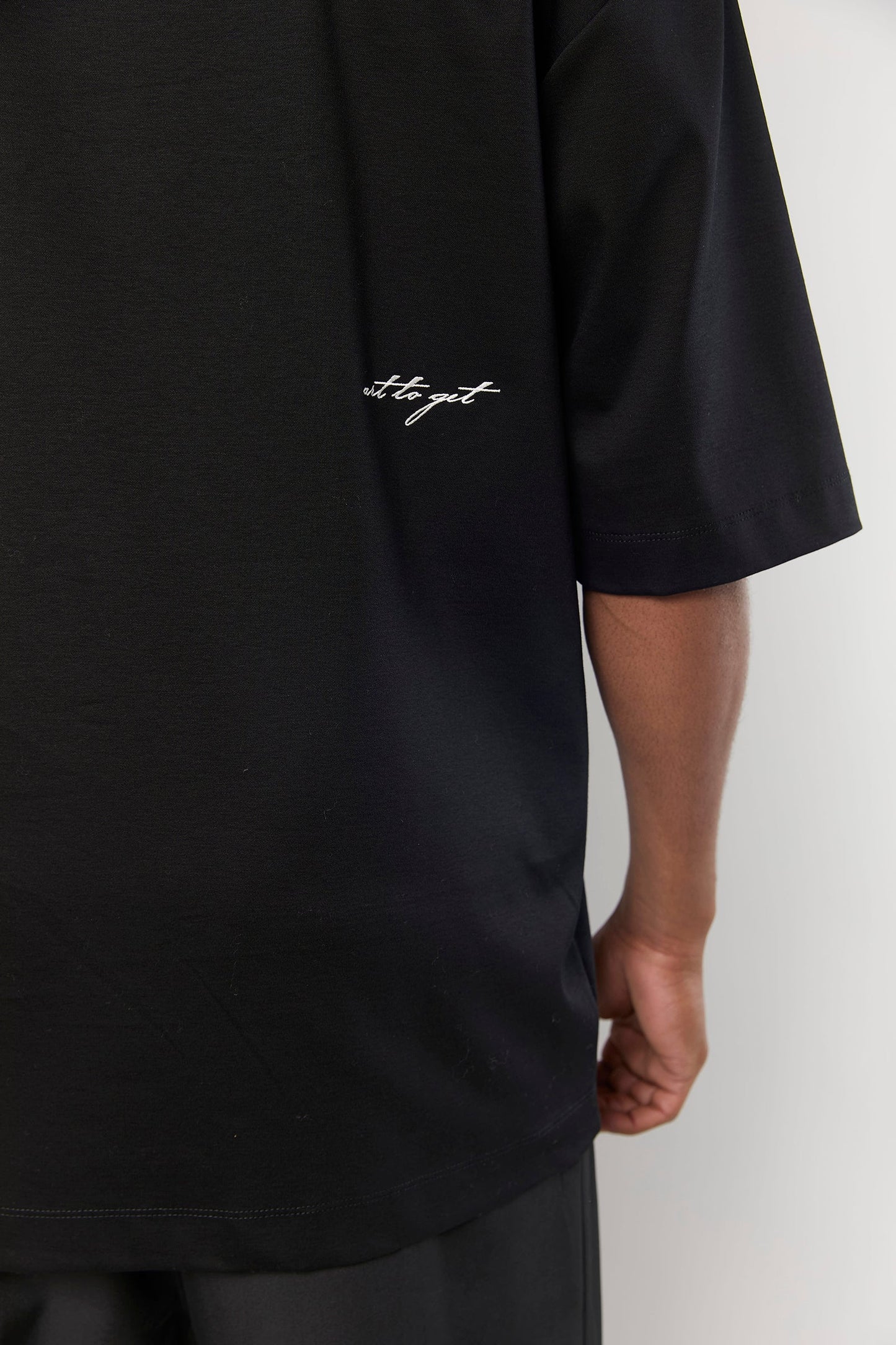 Mercerized 858 Black T-Shirt
