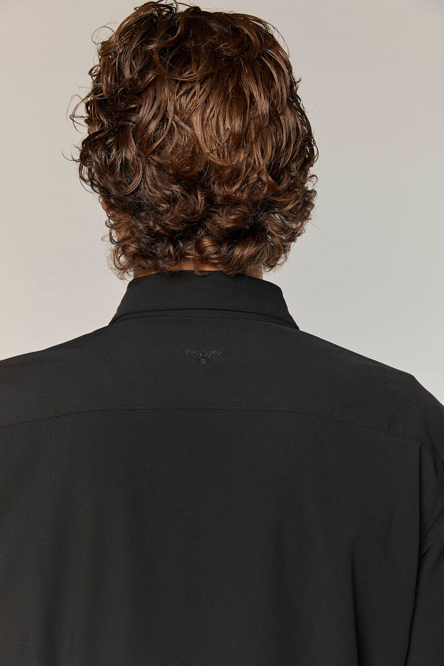 Wool Blend Black 779 Button Shirt