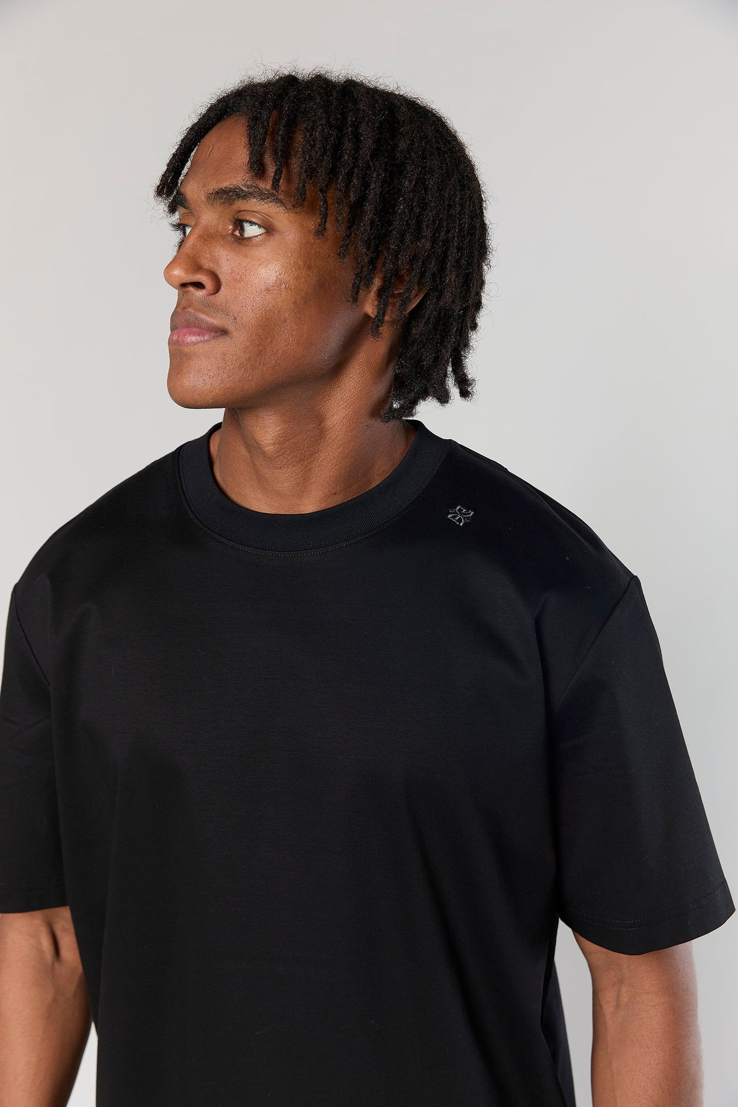 Mercerized 743 Black T-Shirt