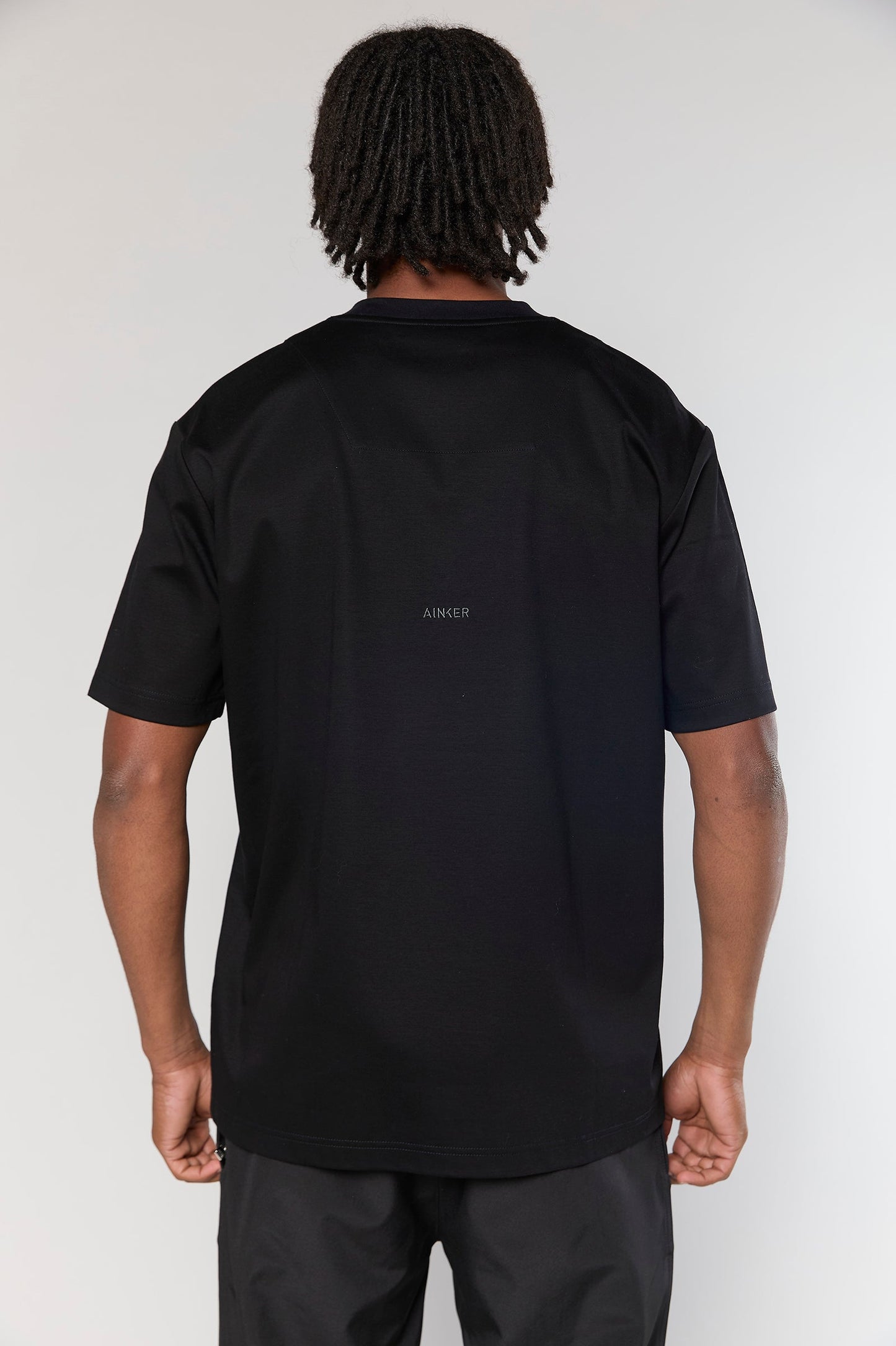 Mercerized 743 Black T-Shirt