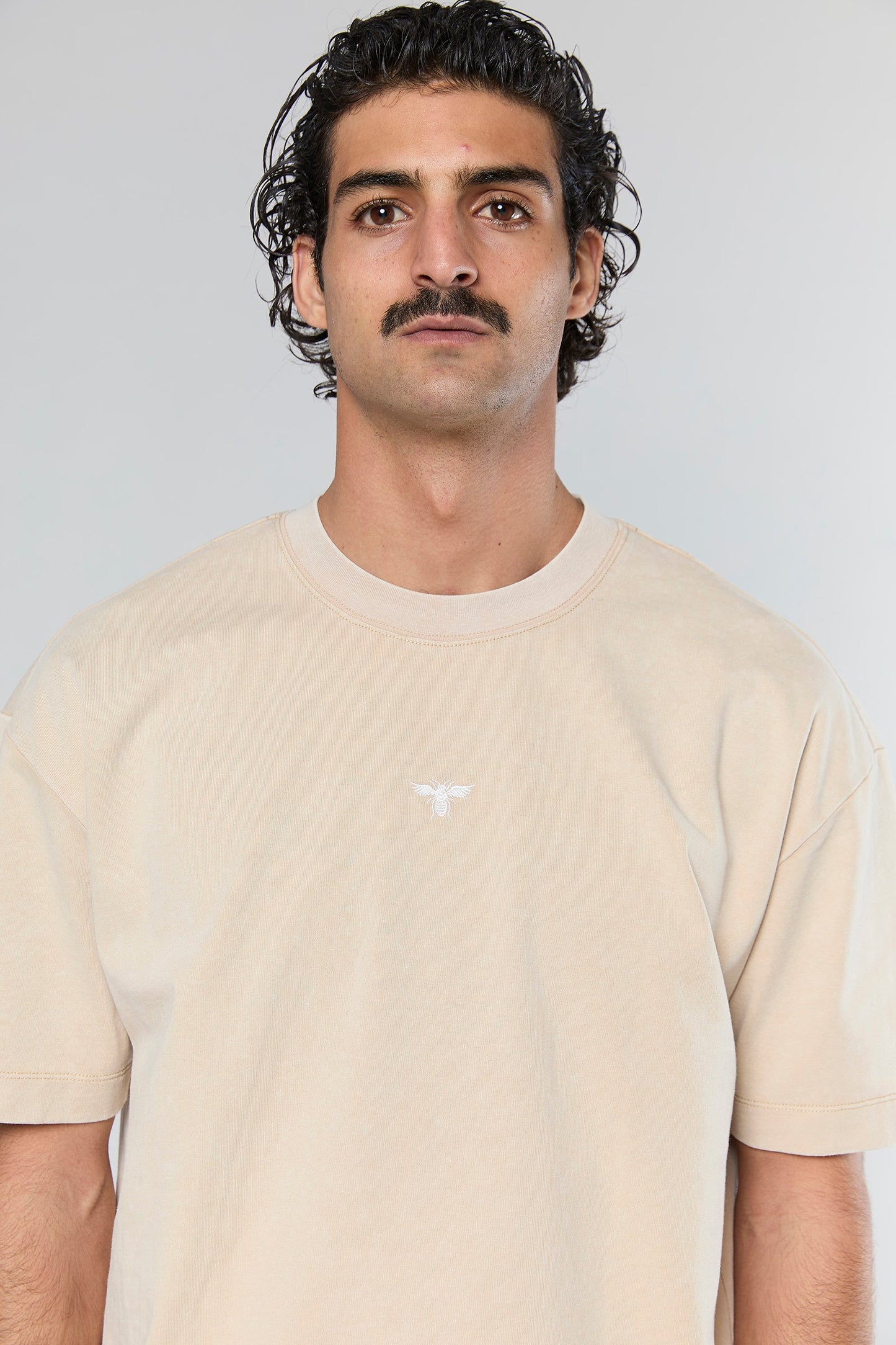 Cotton Wash 856 Beige T-Shirt