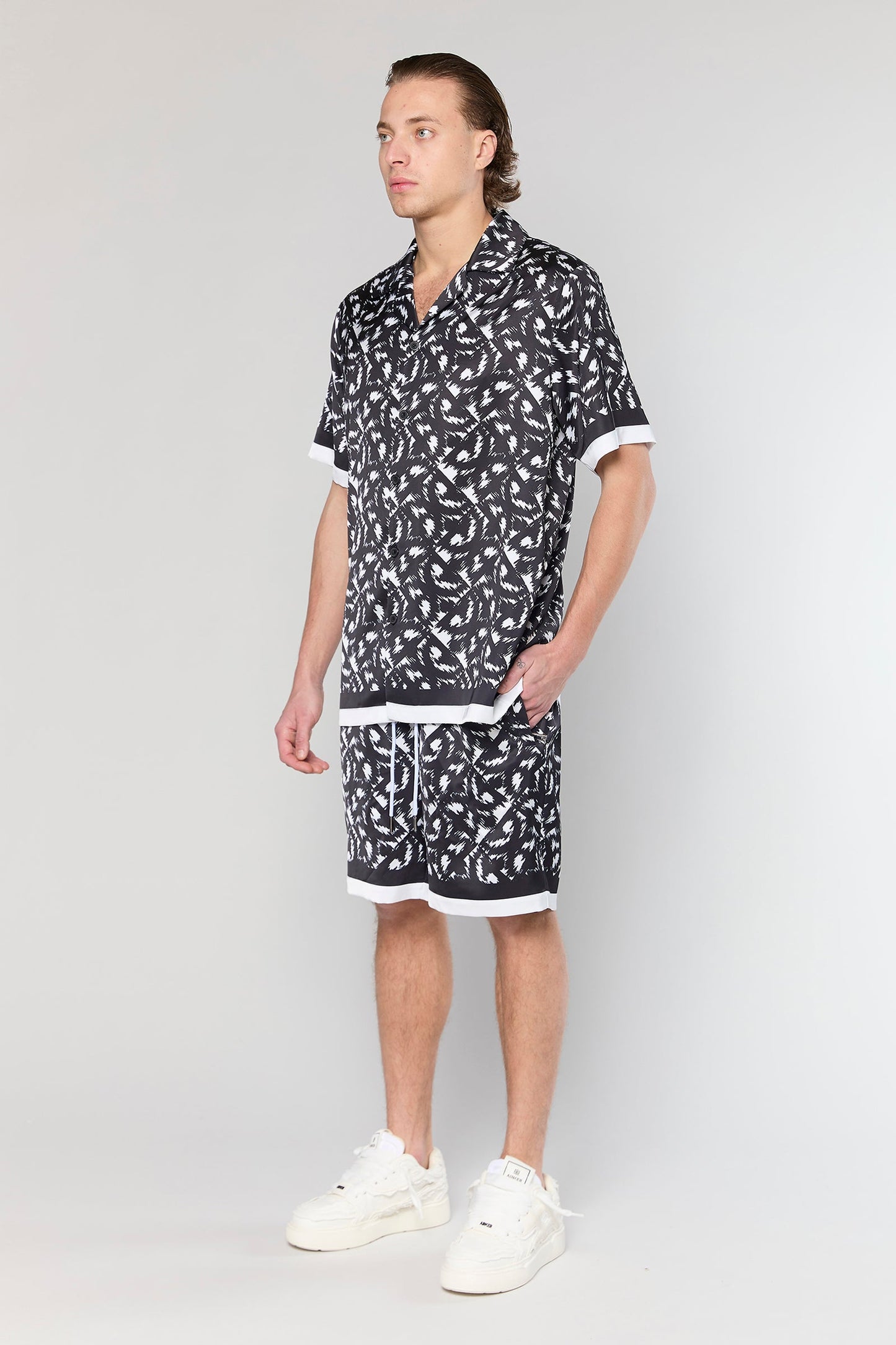 Satin 839 Black Short