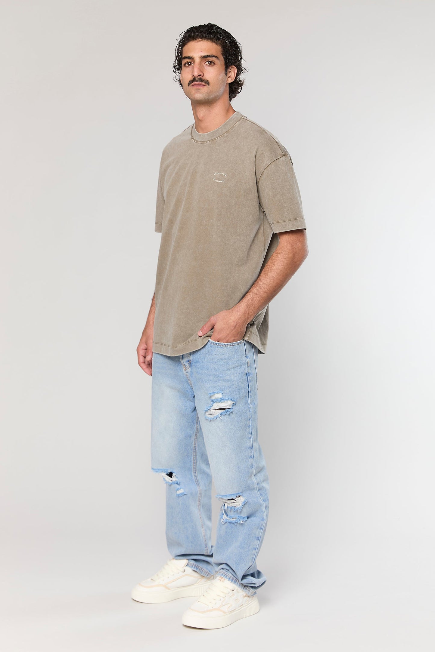 Cotton Wash 740 Mocha T-Shirt