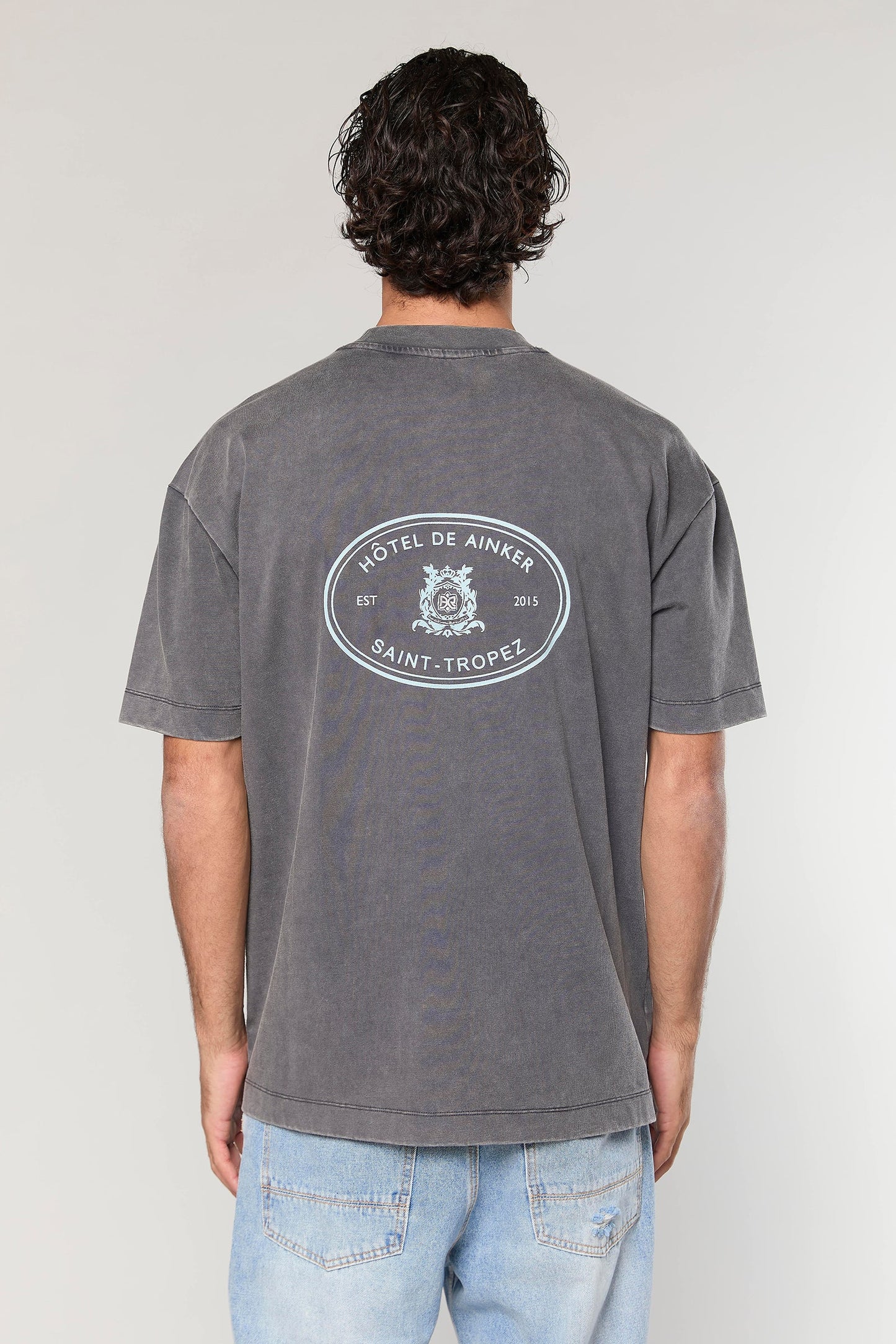 Cotton Wash 740 D.Gray T-Shirt