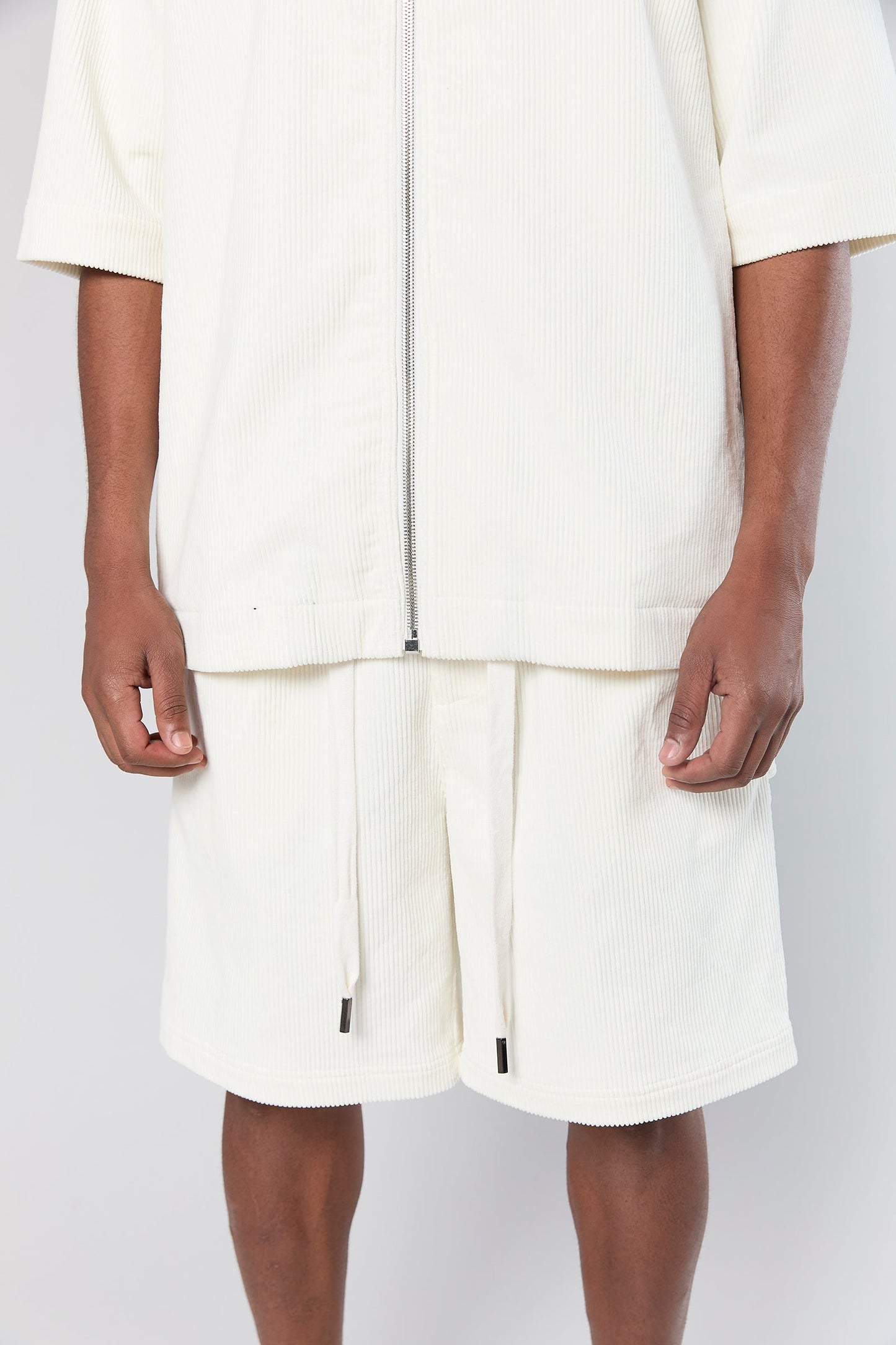 Wash Corduroy 708 White Short