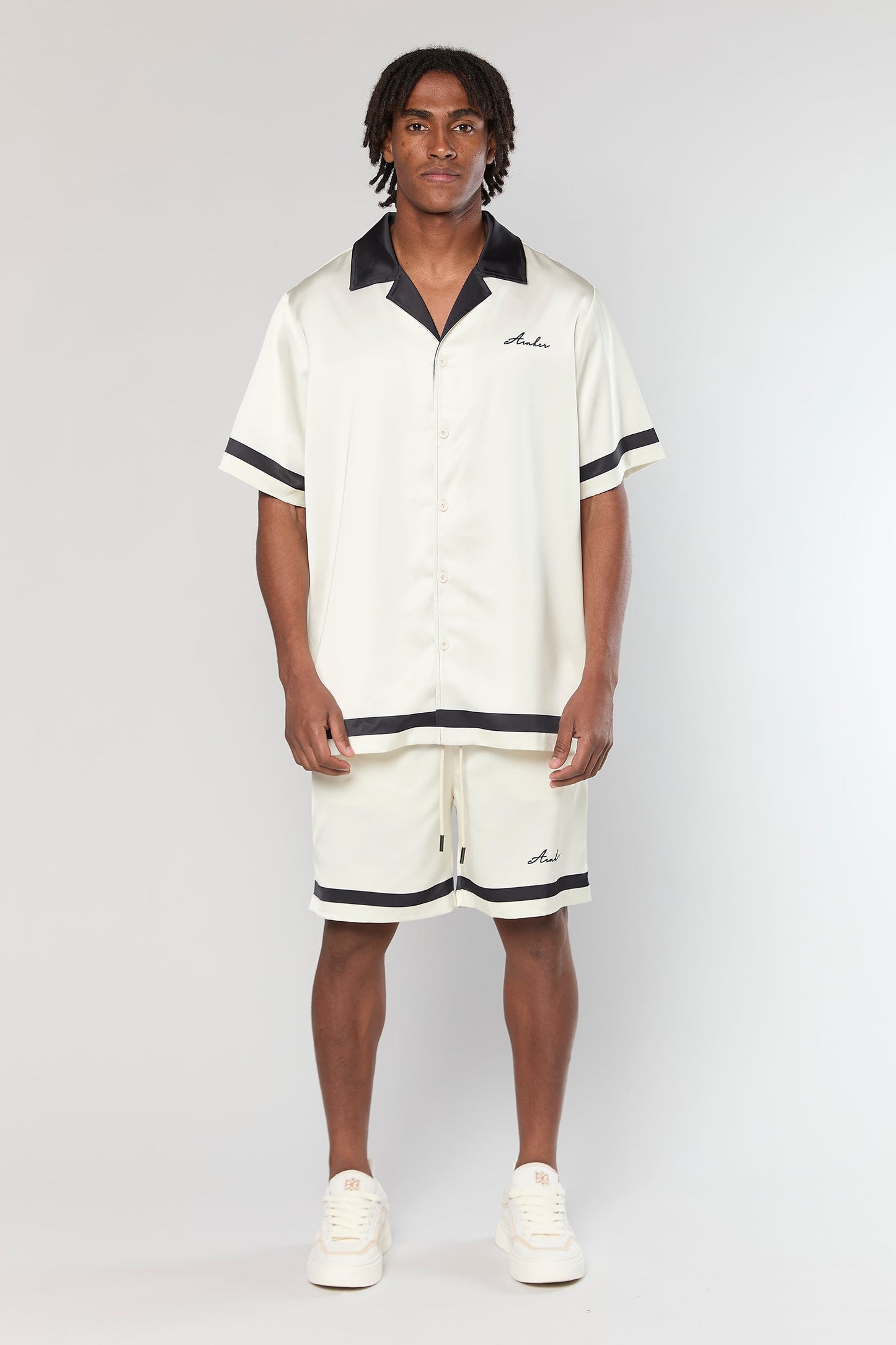 Satin 841 White Shirt