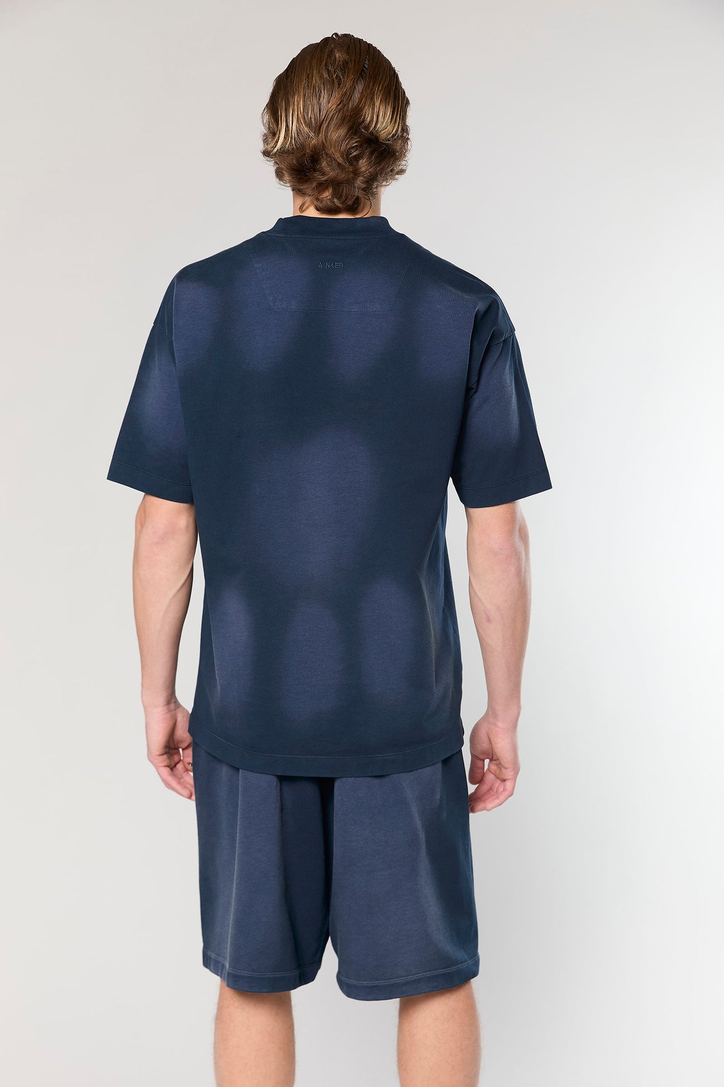 Cotton Wash 856 Navy T-Shirt
