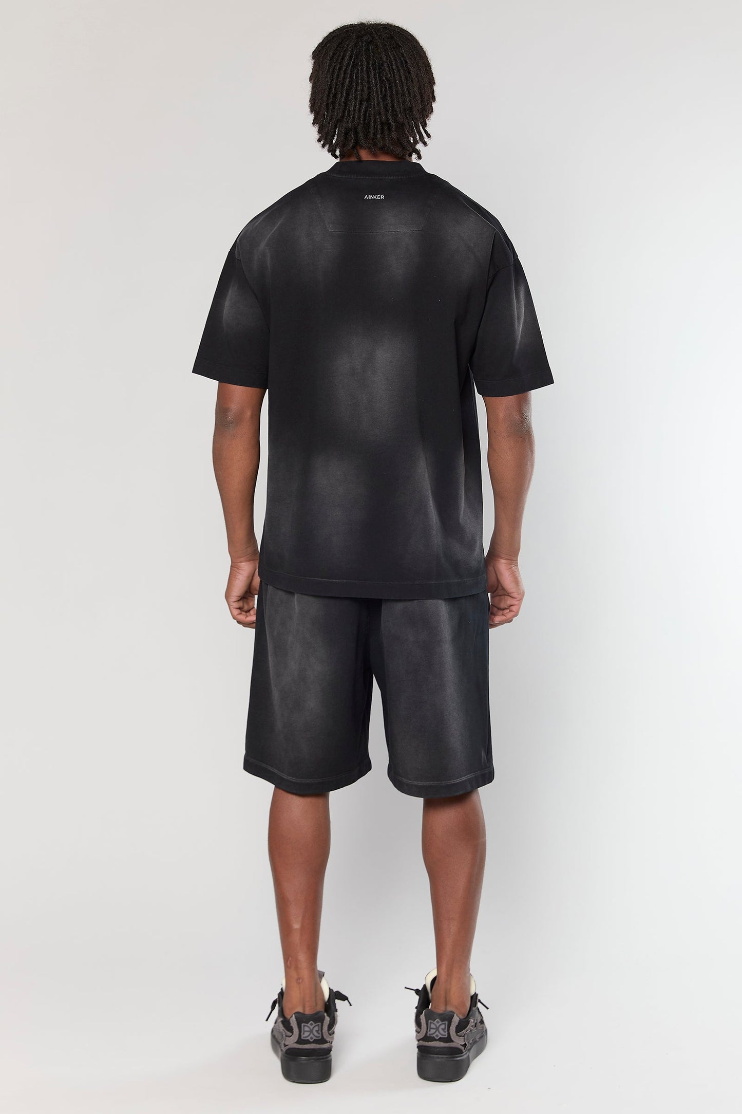 856 Black Wash Short Pant