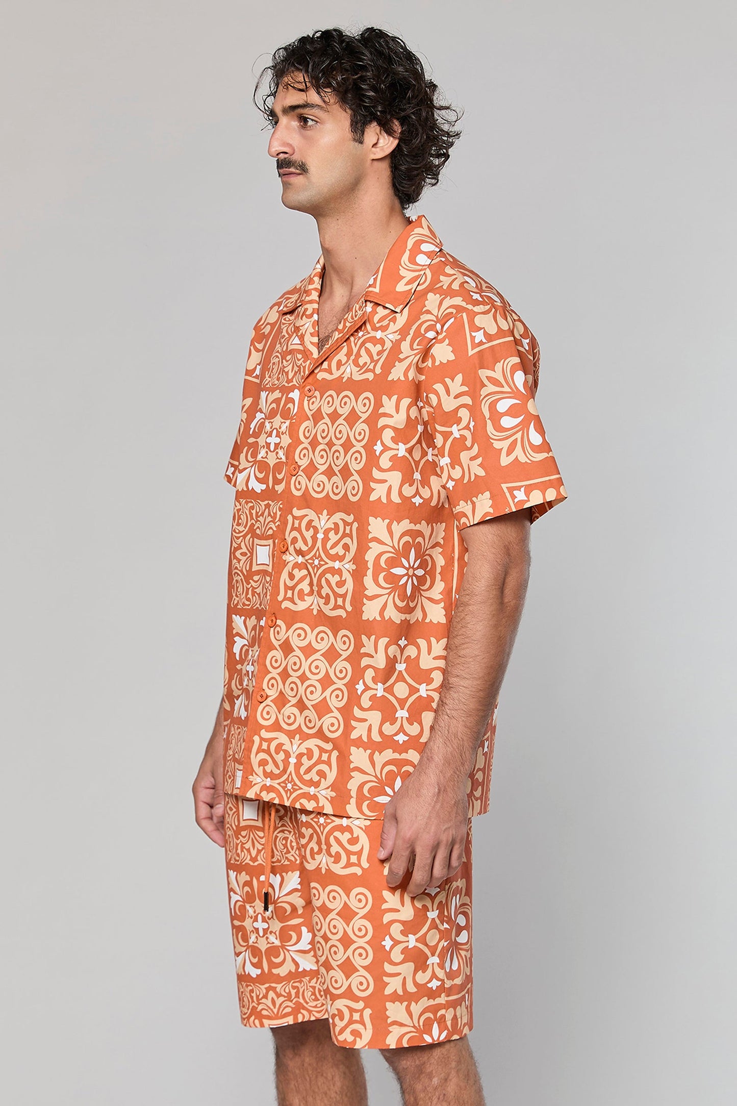 Cotton Poplin 840 Terracotta Shirt