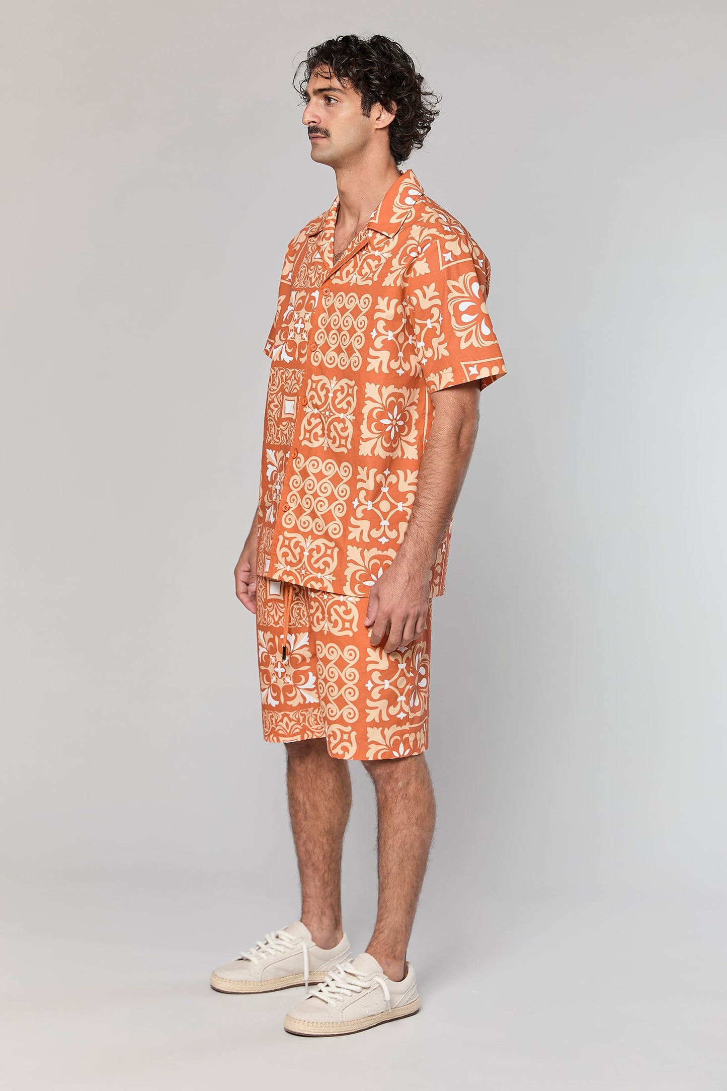 Cotton Poplin 840 Terracotta Shirt