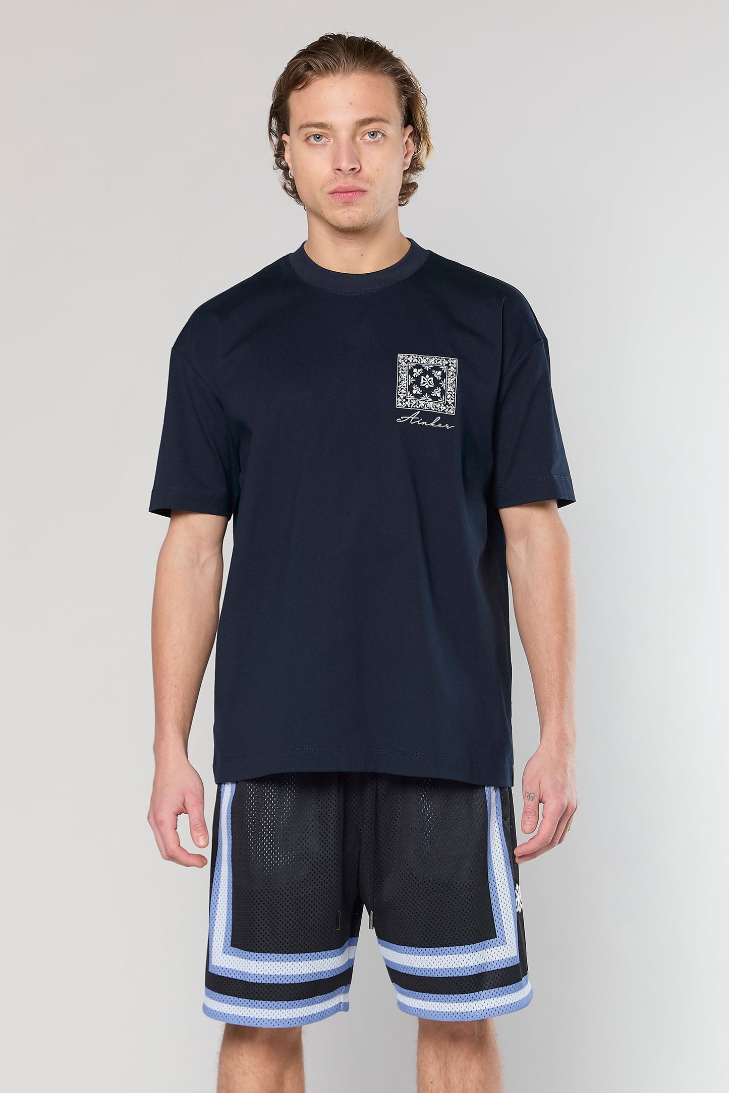 BB 712 Black/Blue Short Pant