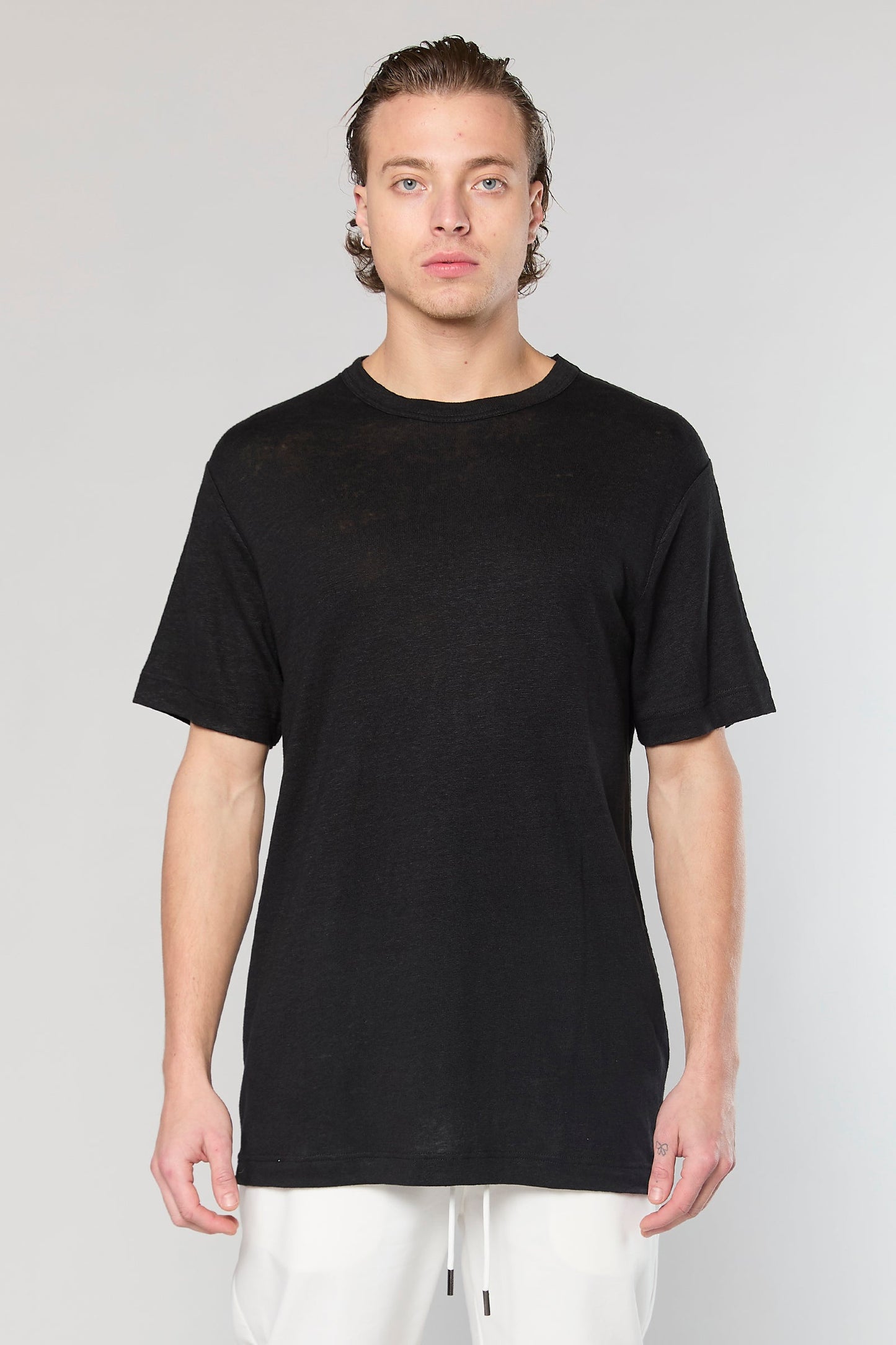 Black Linen 718 T-SHIRT