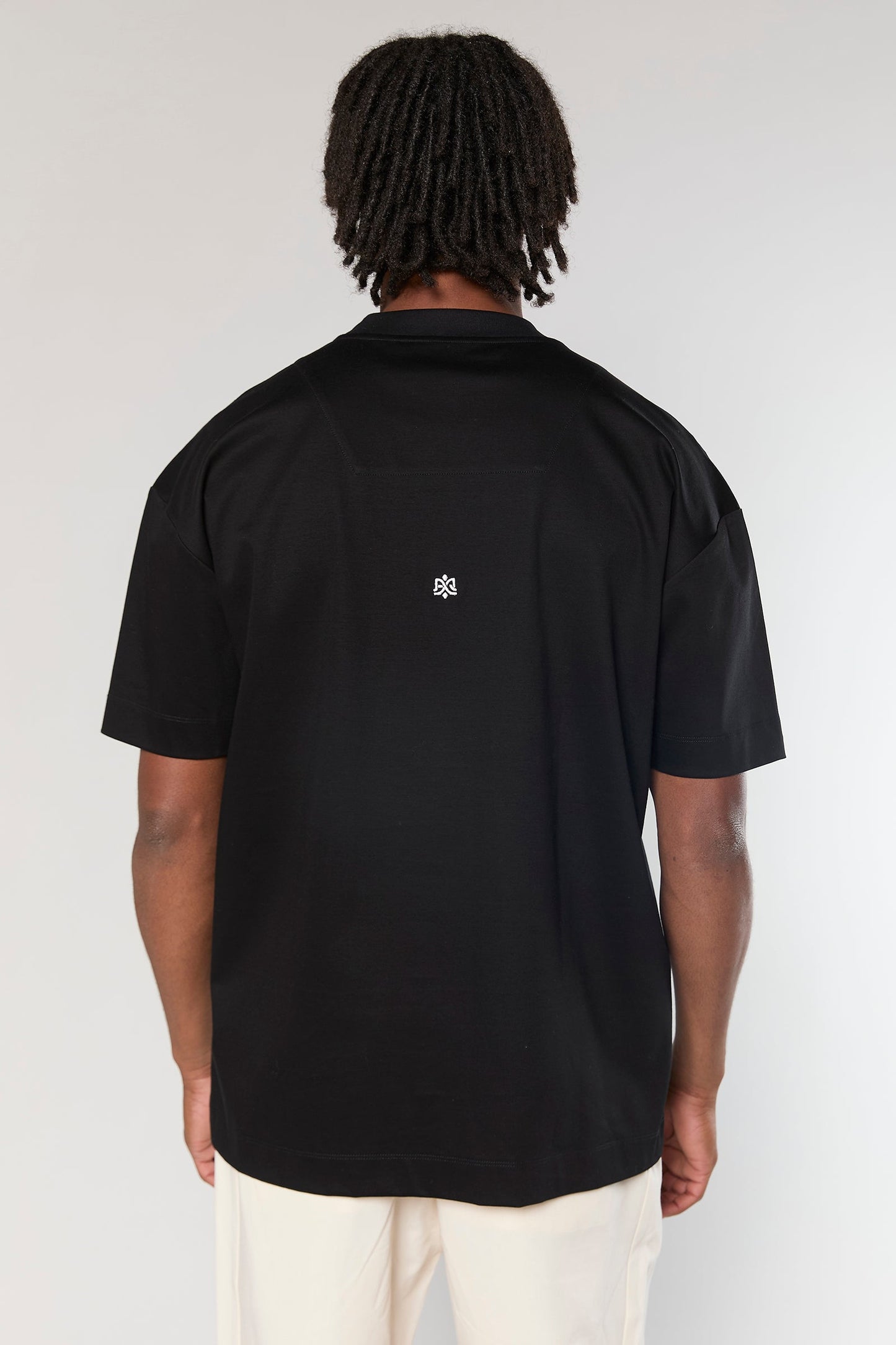 Mercerized 722 Black T-Shirt