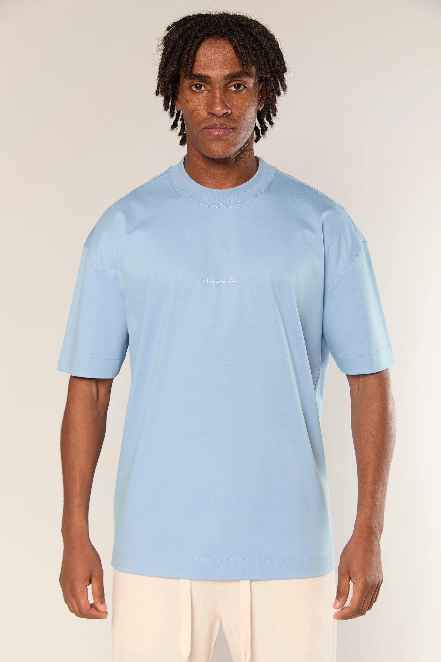 Mercerized 722 L.Blue T-Shirt