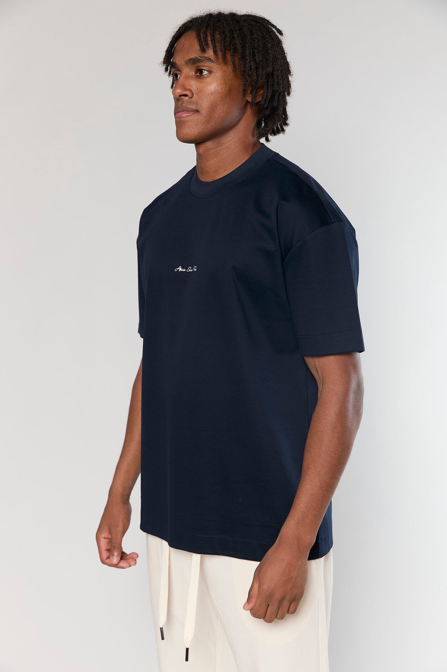 Mercerized 722 Navy T-Shirt