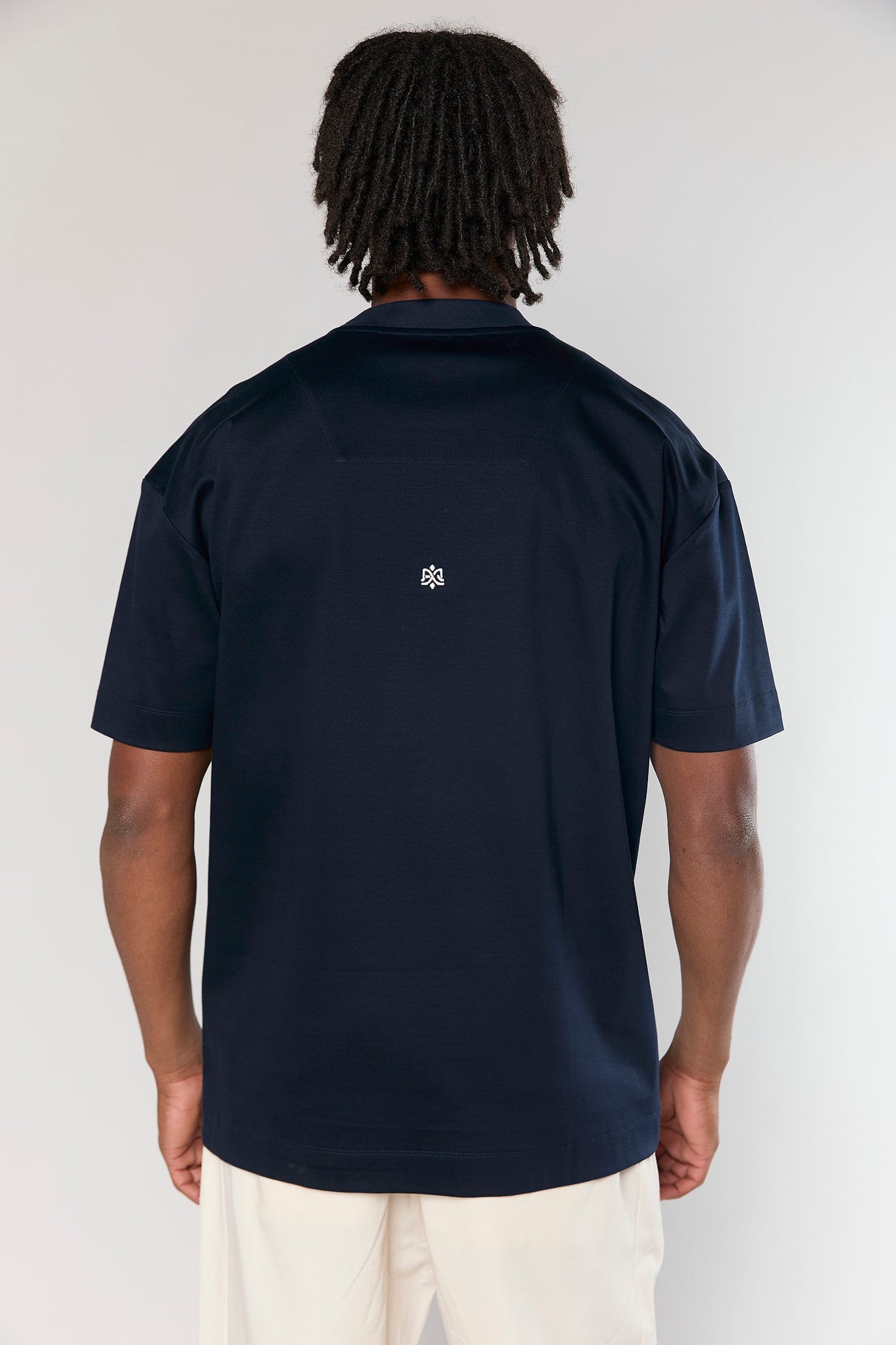 Mercerized 722 Navy T-Shirt