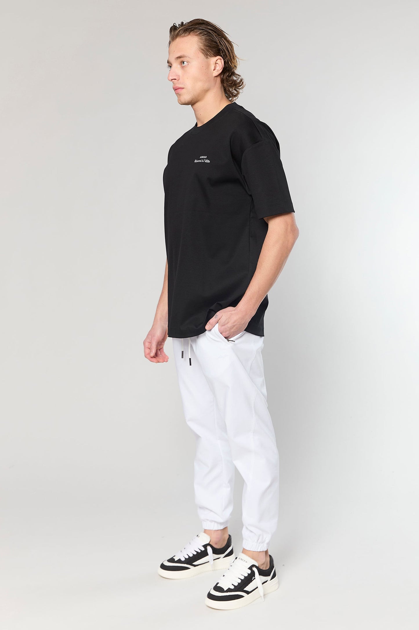 Mercerized 727 Black T-Shirt