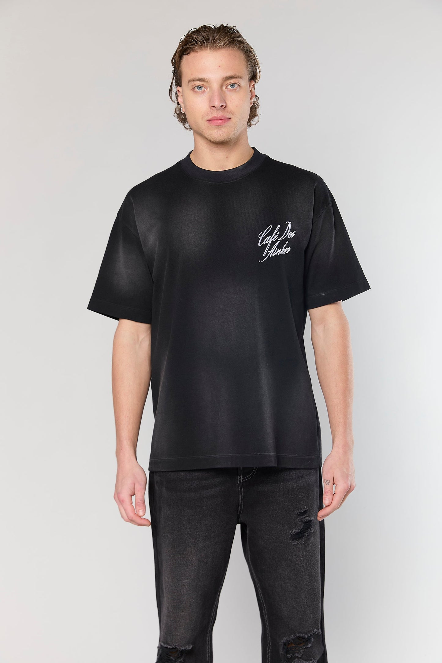 Cotton Wash 811 Black T-Shirt