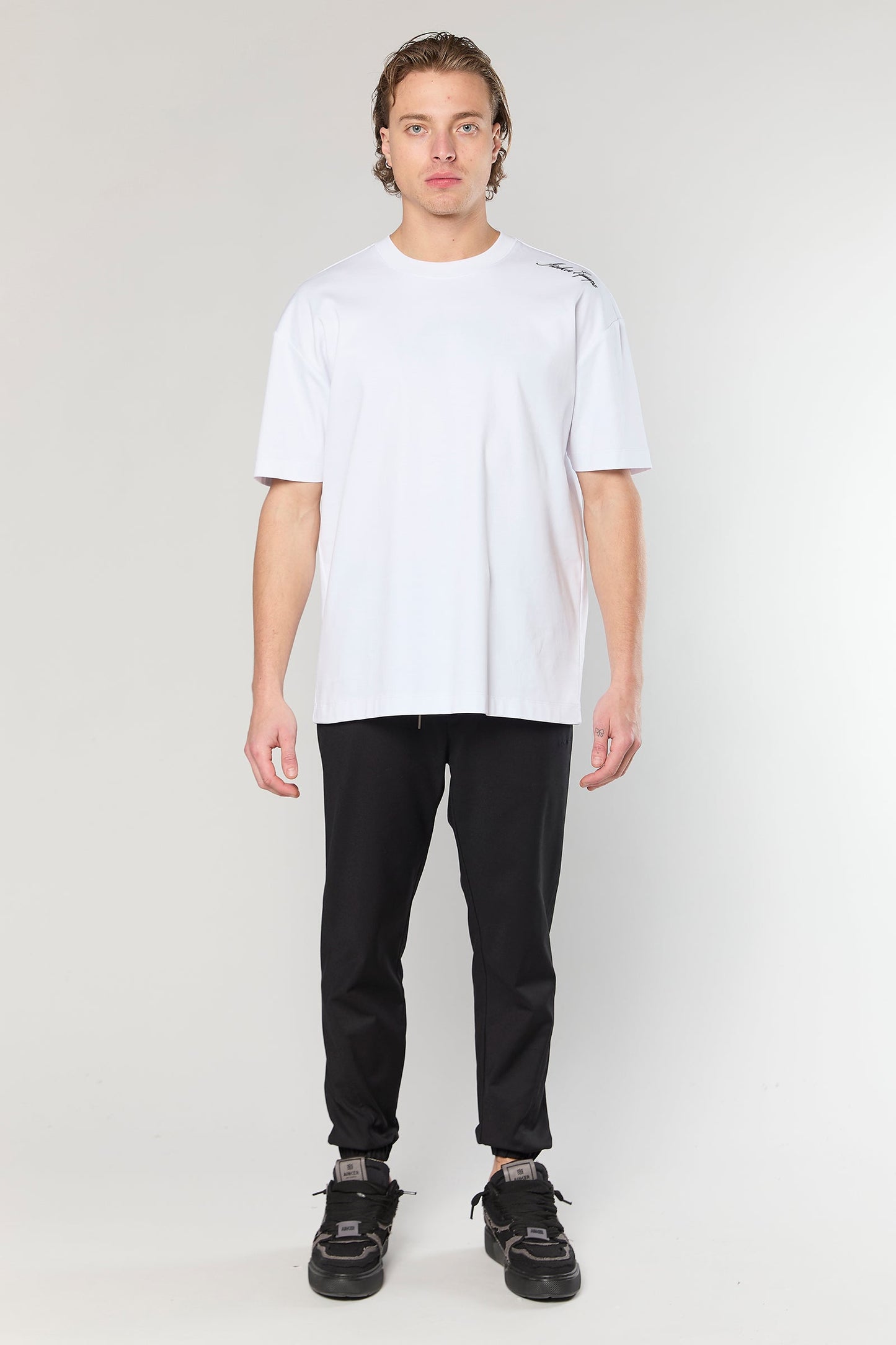 Mercerized 747 White T-Shirt