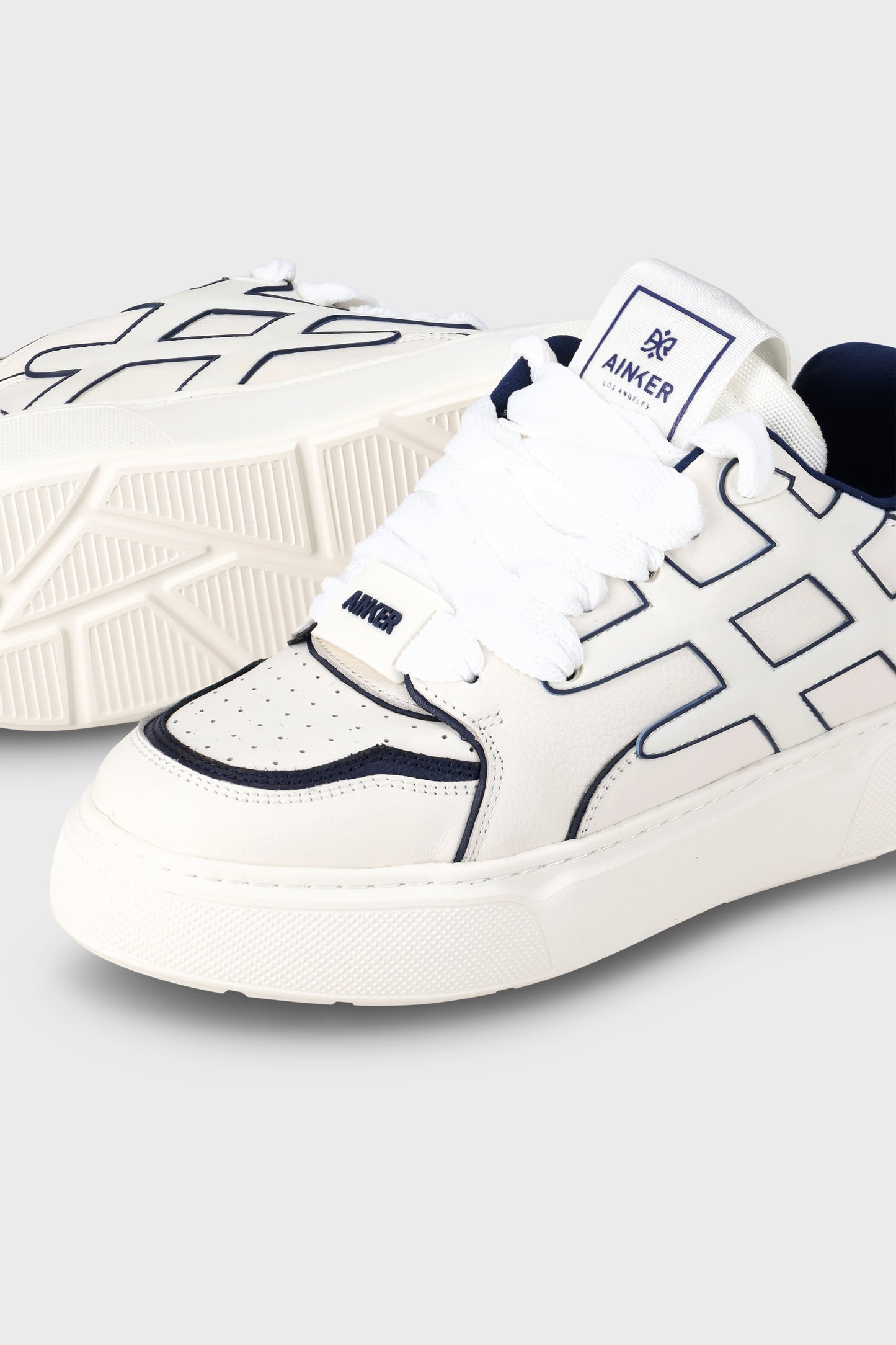 Backdoor Leather White Blue