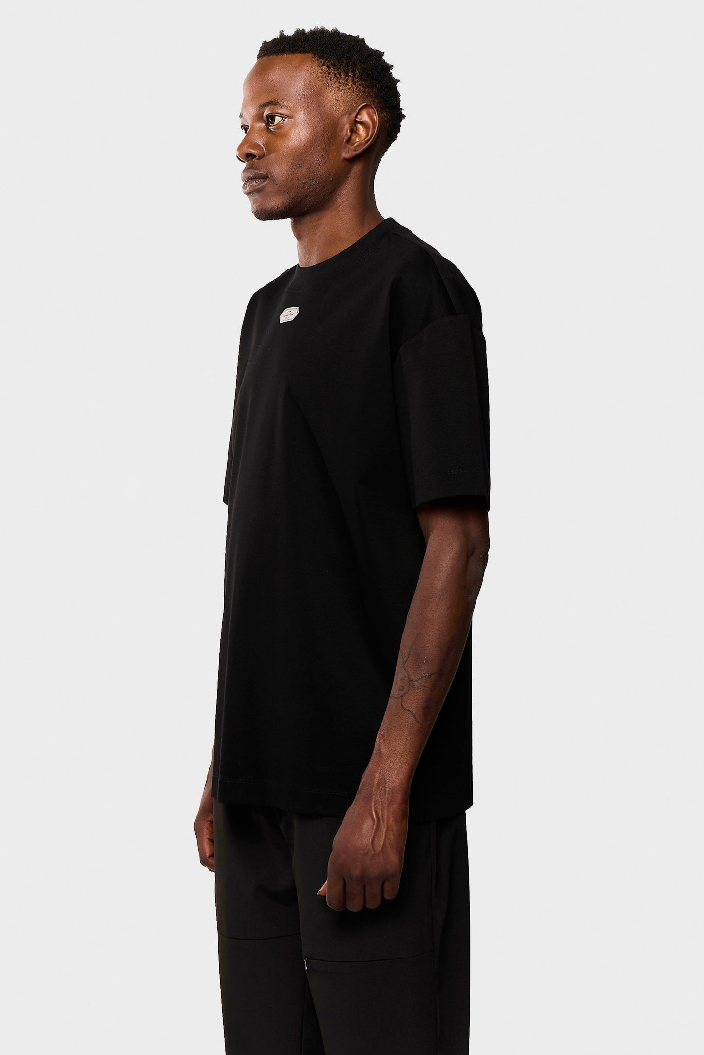 Mercerized 554 Black T-Shirt