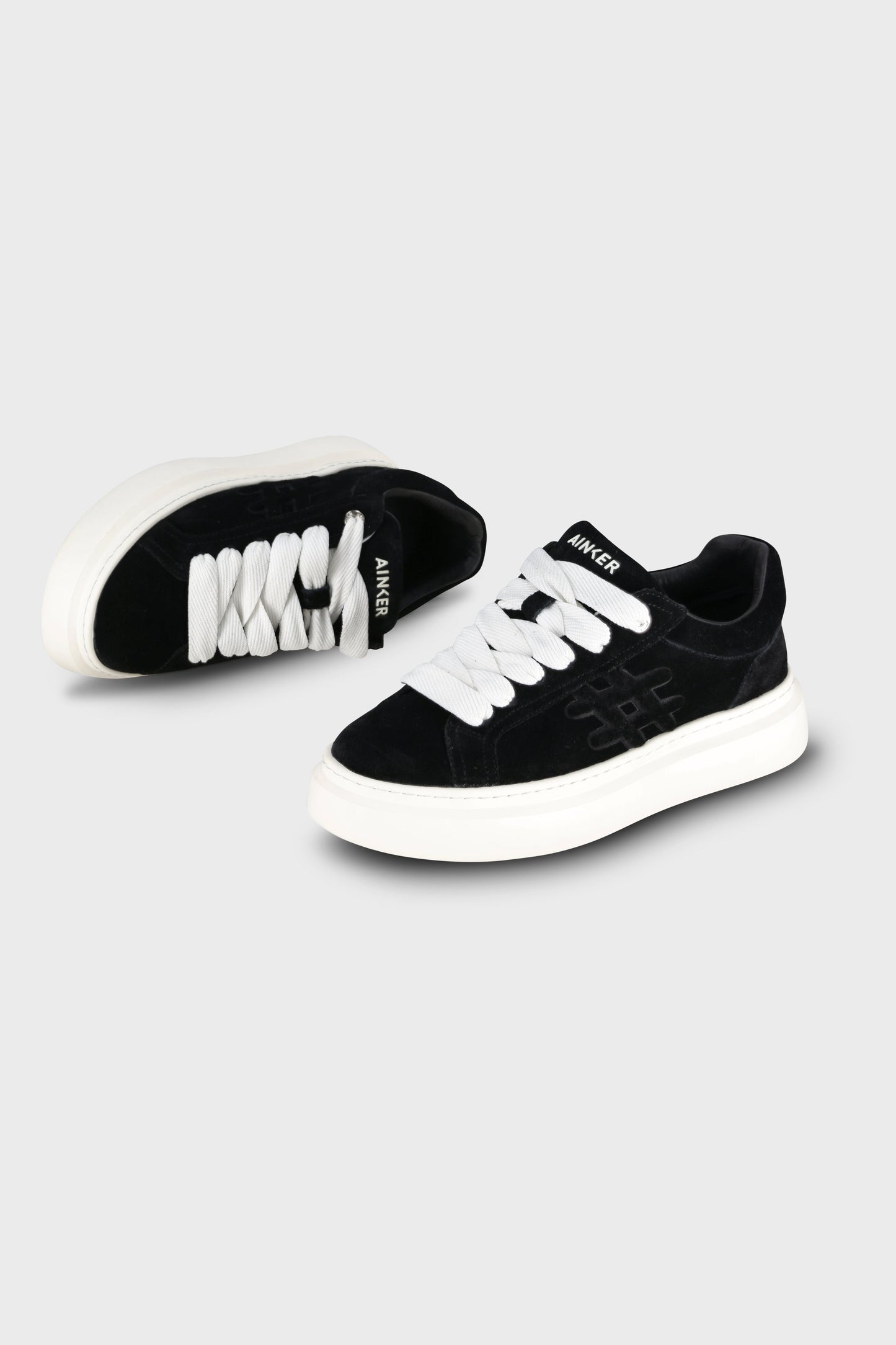 Drop Line Black Suede