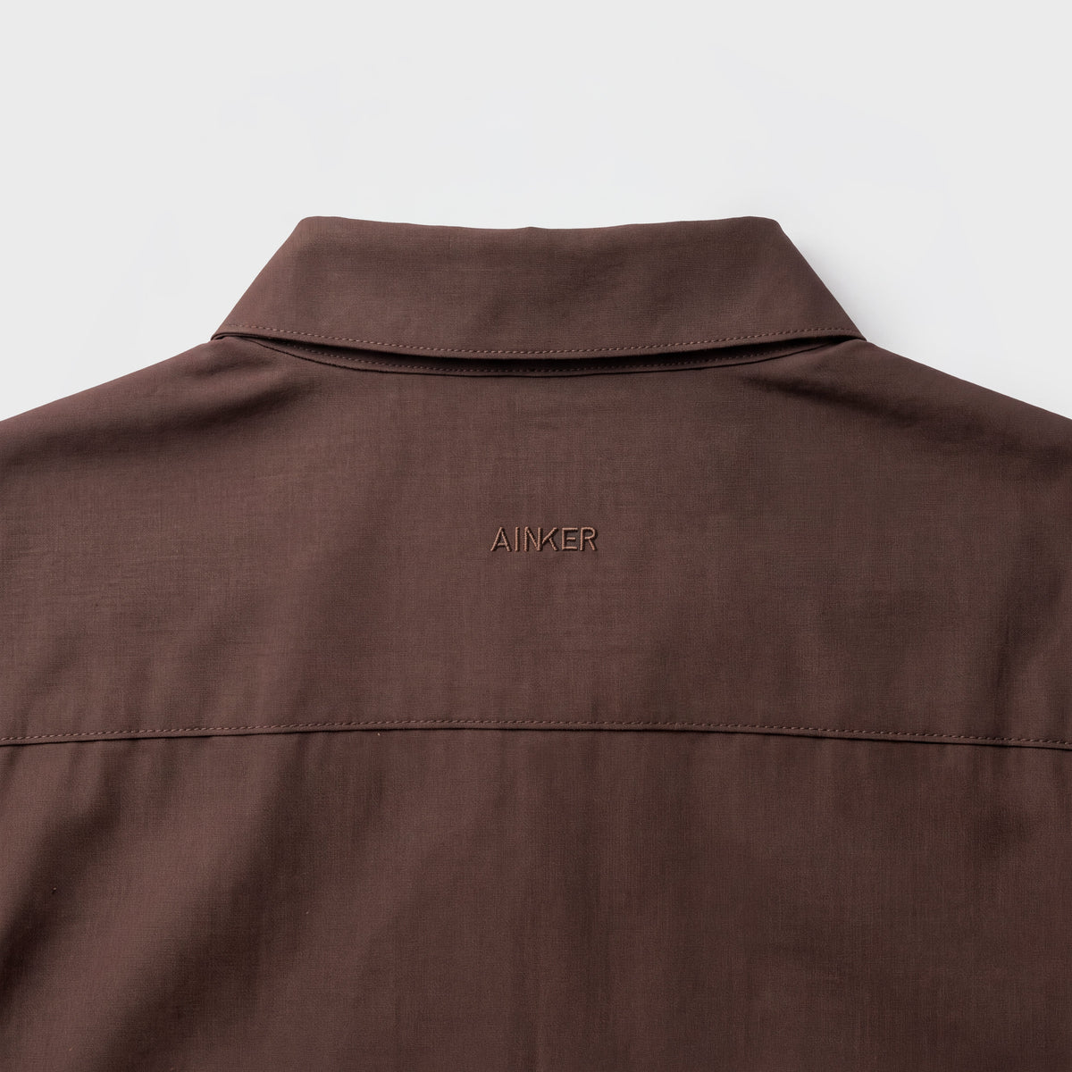 Wool Blend 1081 Brown Shirt