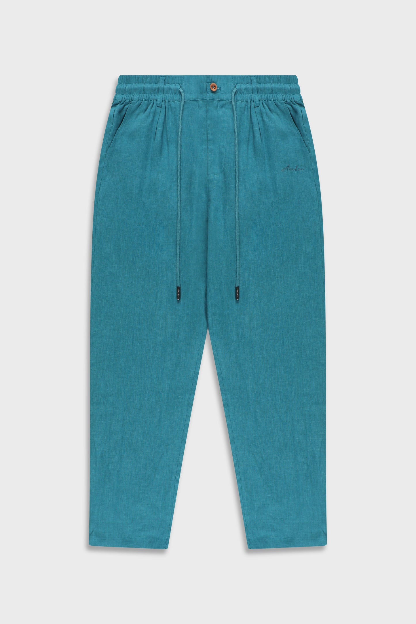 Linen 777 Turquoise Pants