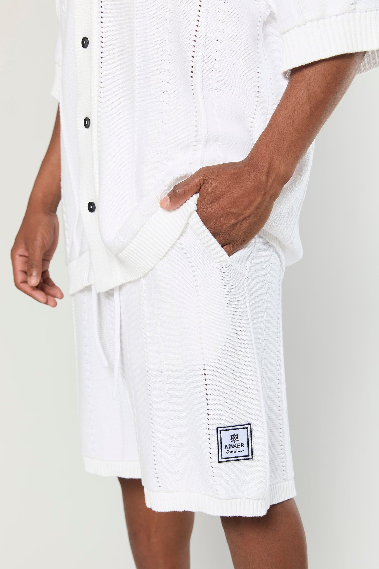 White Knit 720 Short Pant