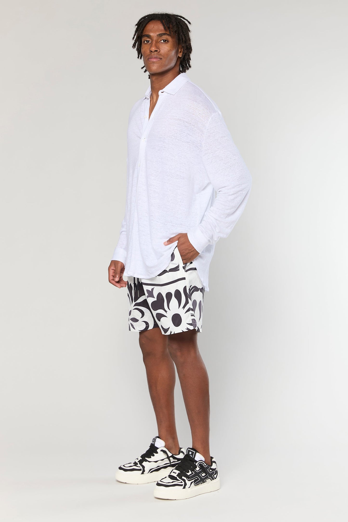 Flower 824 White Swimwear