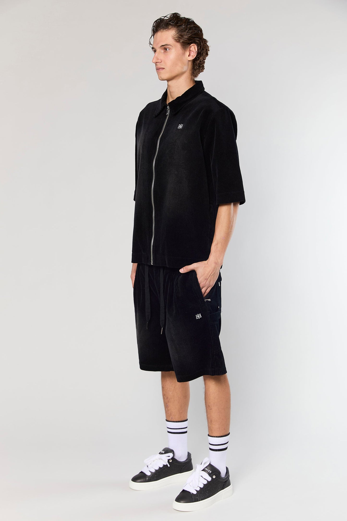 Wash Corduroy 708 Black Short