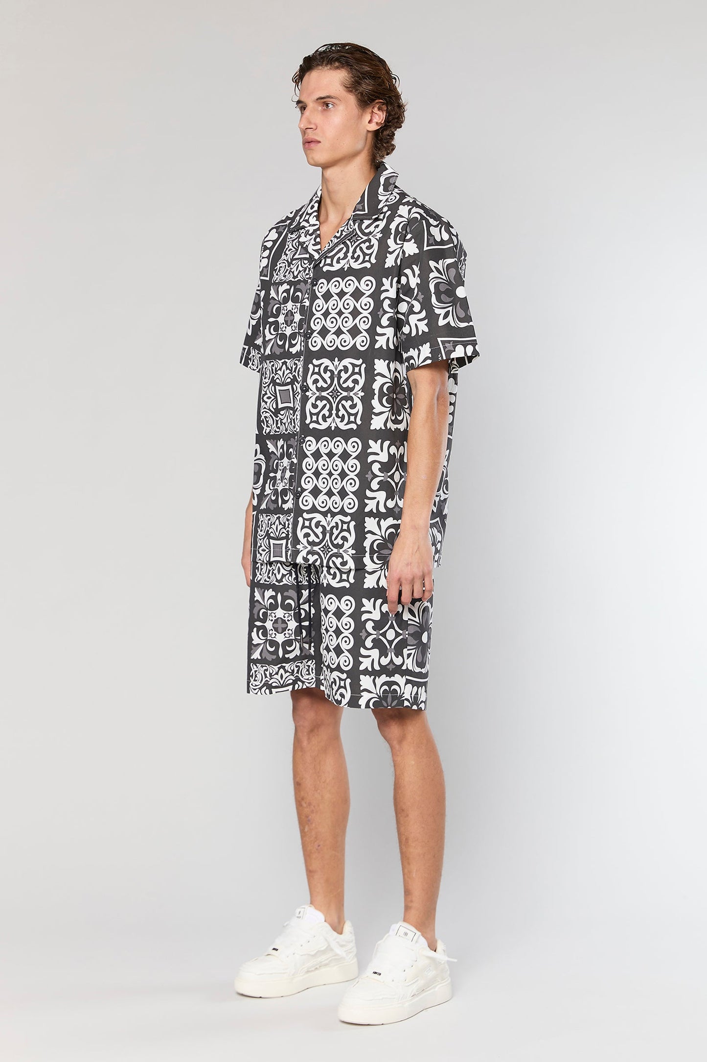 Cotton Poplin 840 Black Shirt
