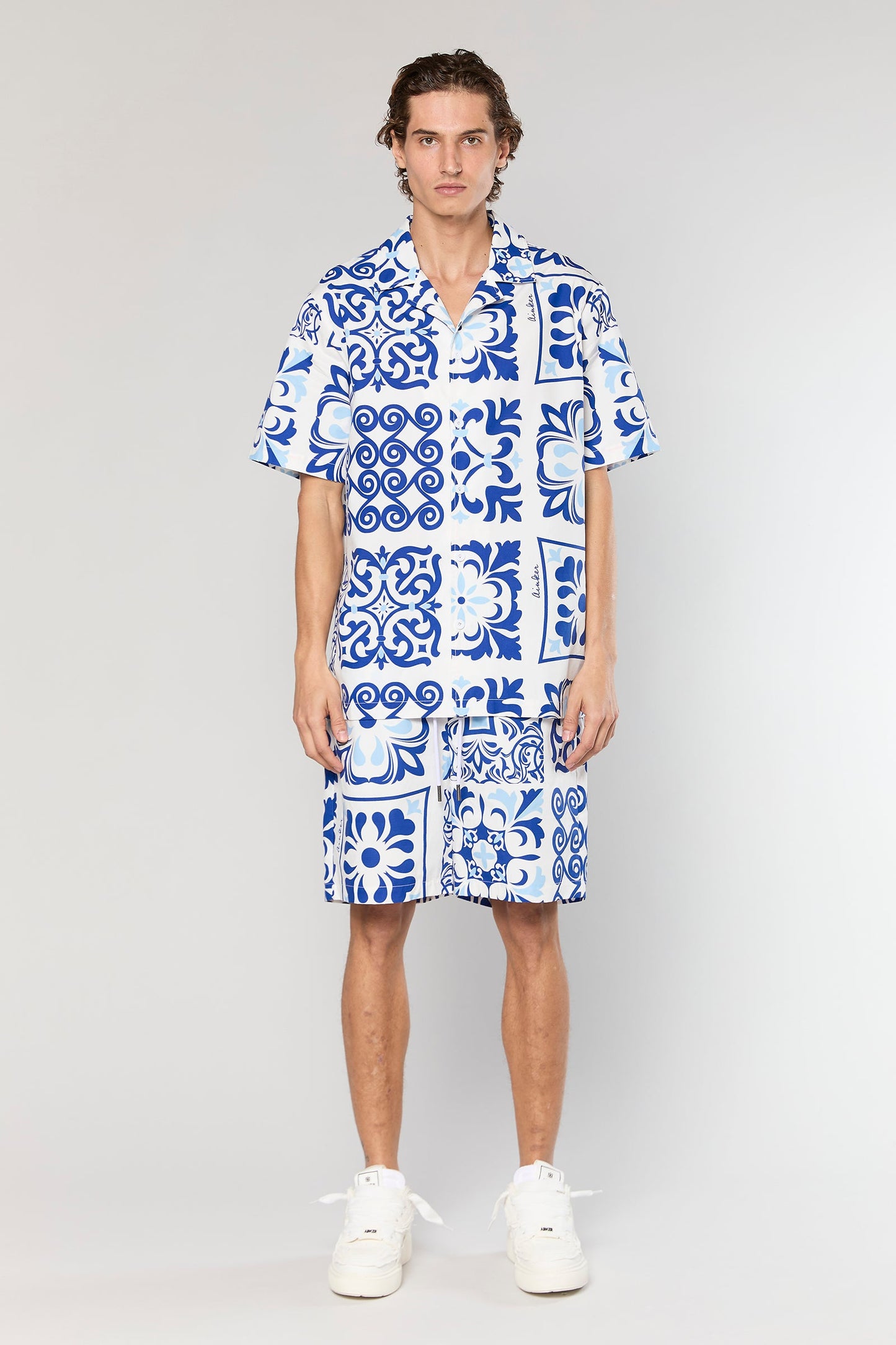Cotton Poplin 840 Blue Shirt