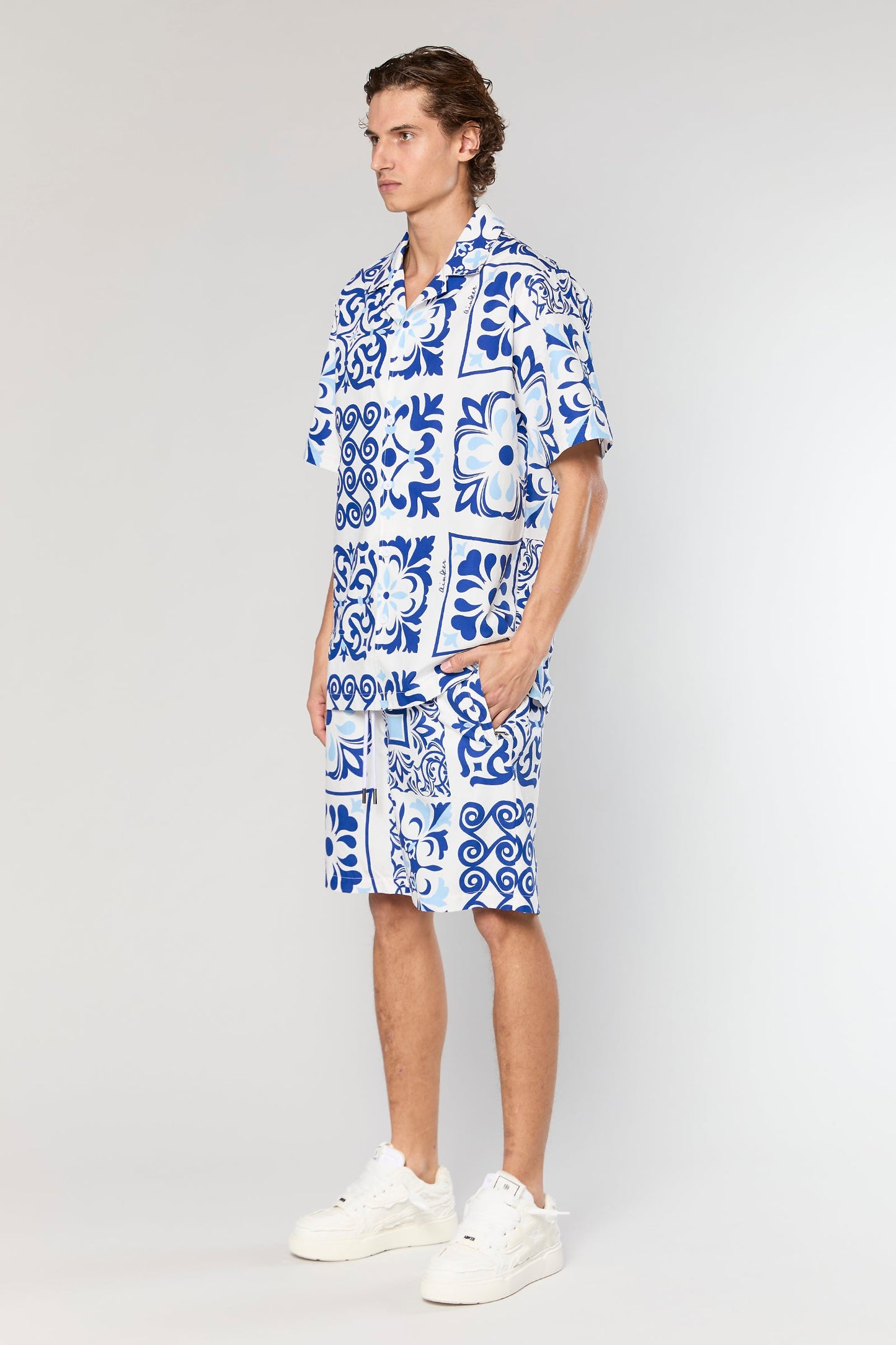 Cotton Poplin 840 Blue Shirt