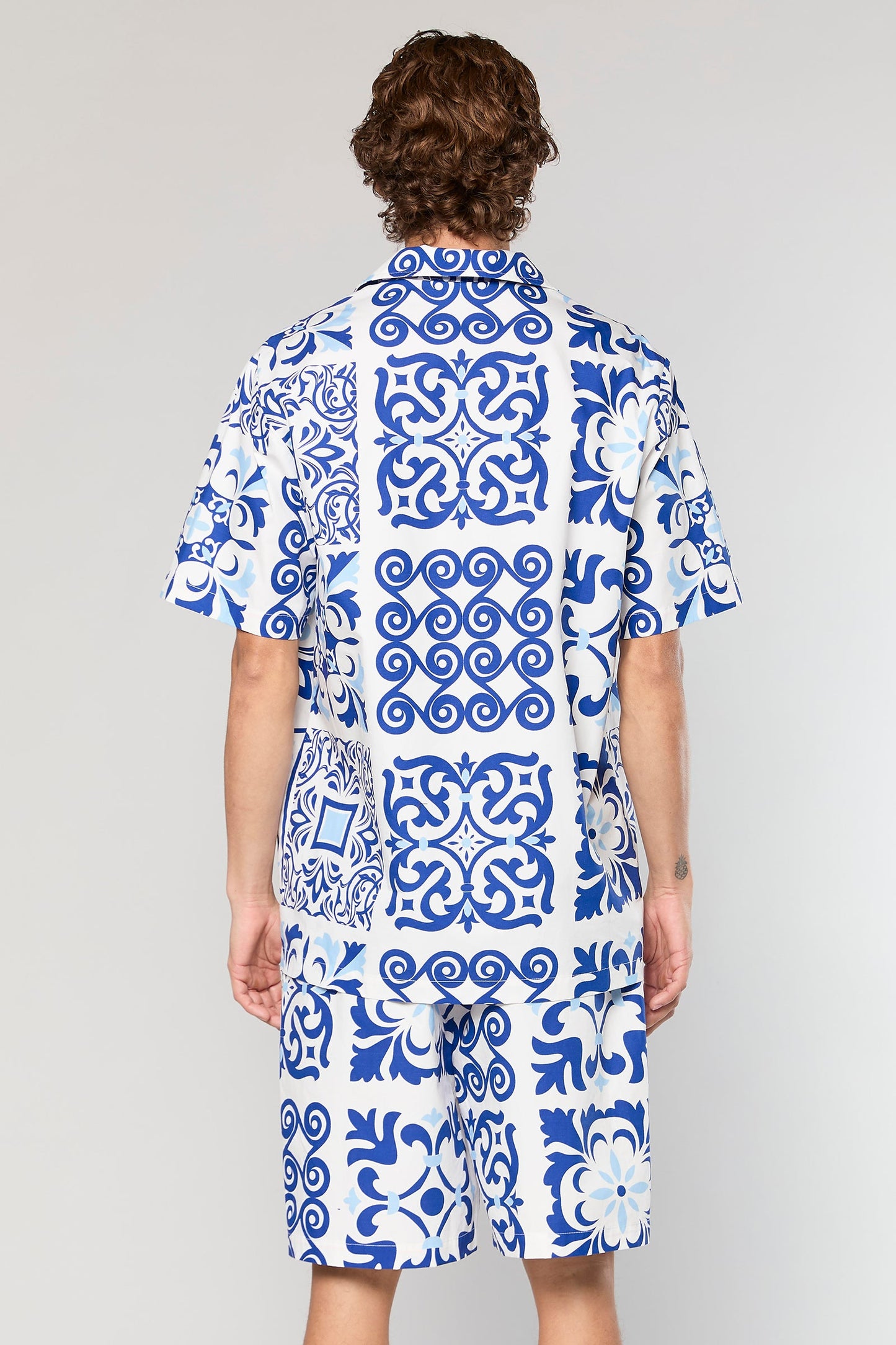 Cotton Poplin 840 Blue Shirt