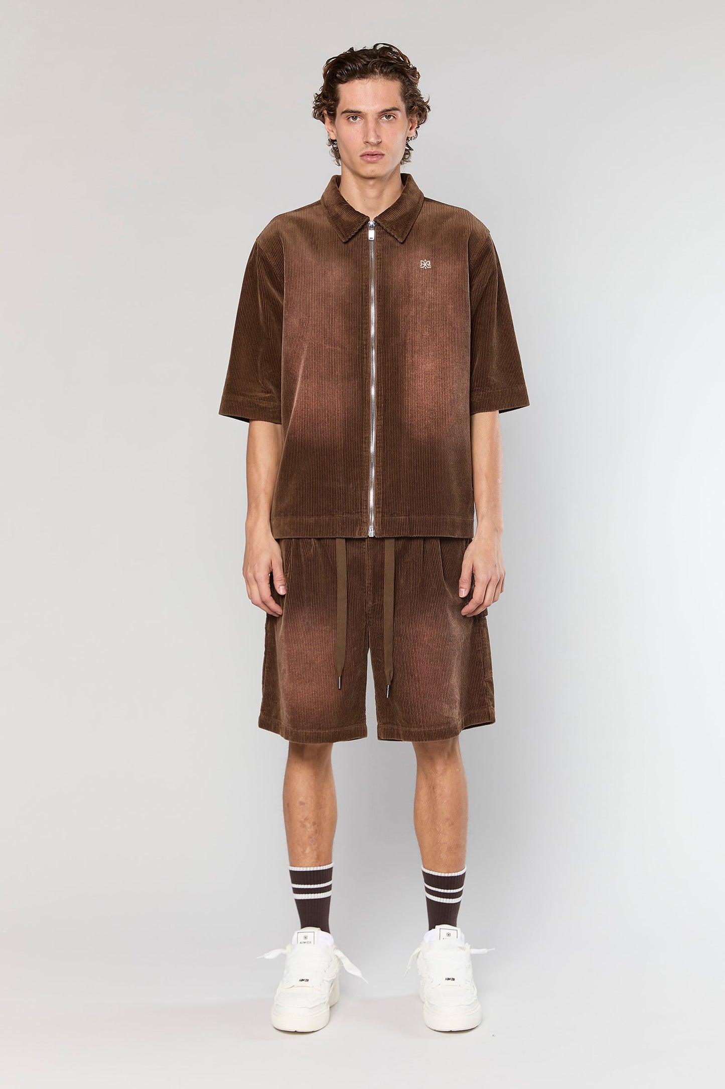 Wash Corduroy 708 Brown Short