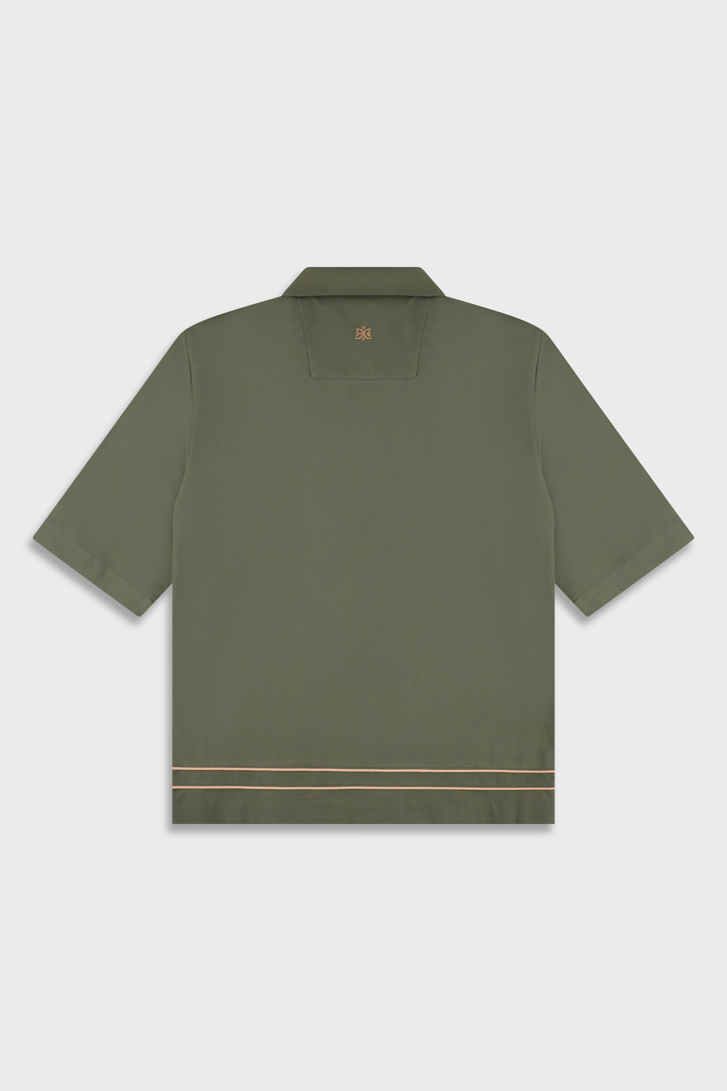 Tech 801 Green Short Button Shirt