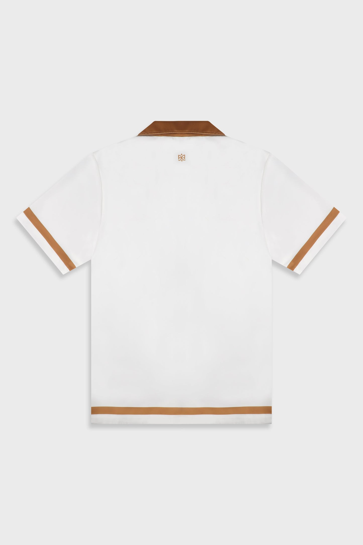 Satin 841 White/Orange Shirt