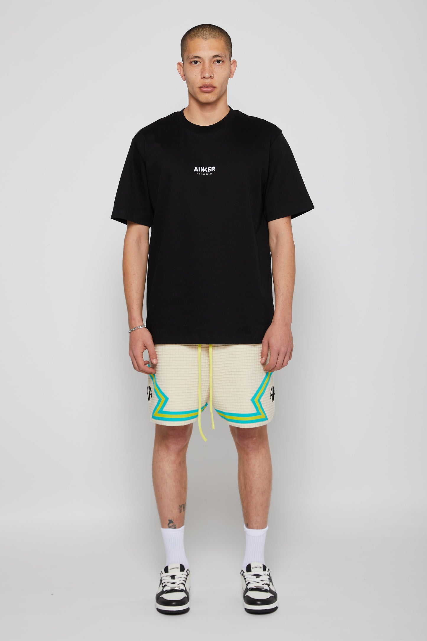 Ainker BLACK MERCERISE T-SHIRT