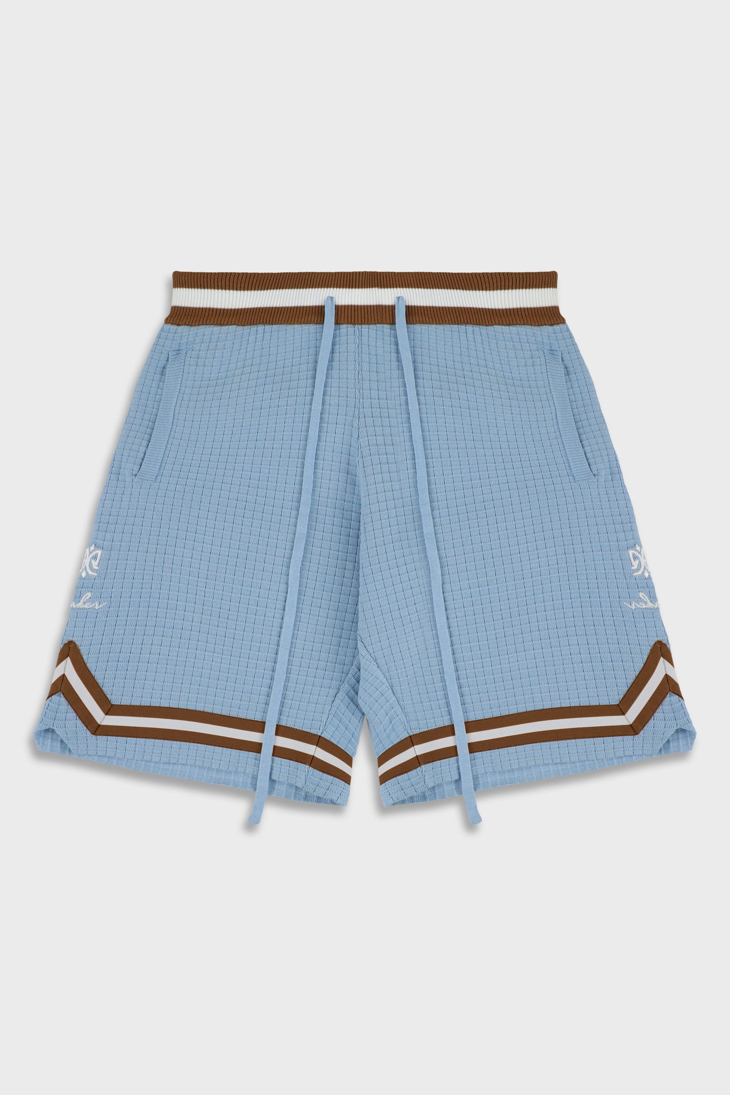 821 Waffle Light Blue Short Pant