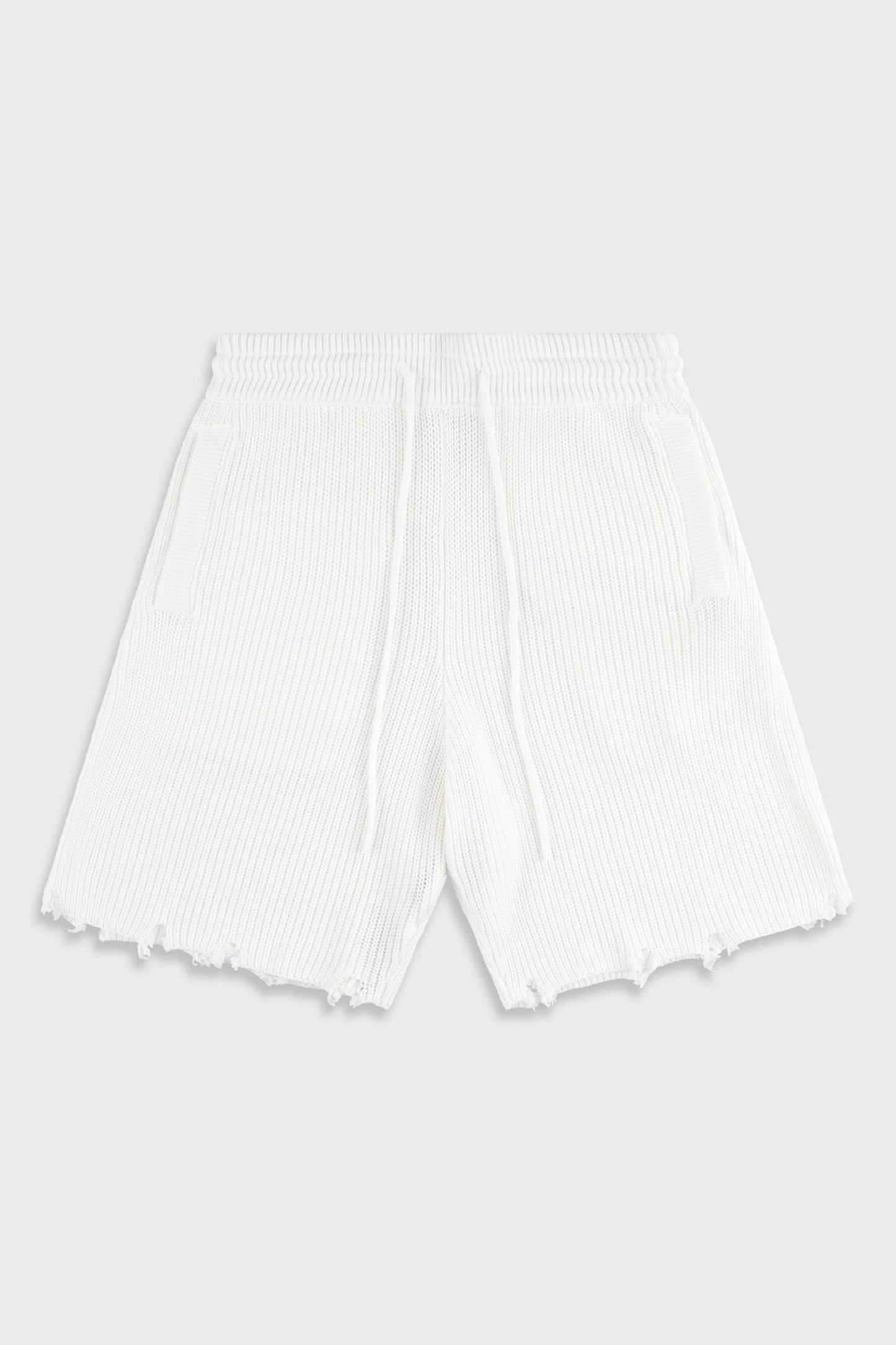 820 White Knit Short Pant