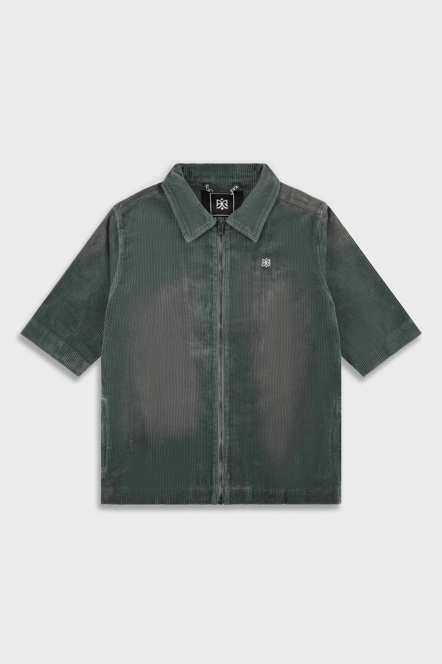 Wash Corduroy 708 Olive Short Jacket