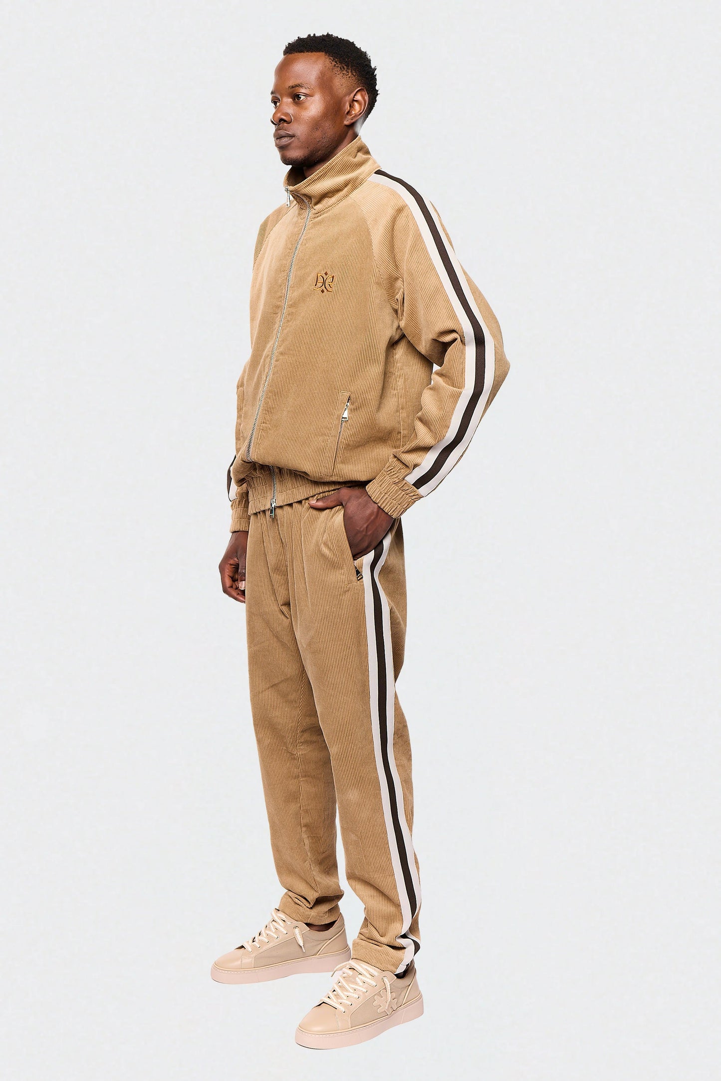 Corduroy Bands 617 Mocha Jacket