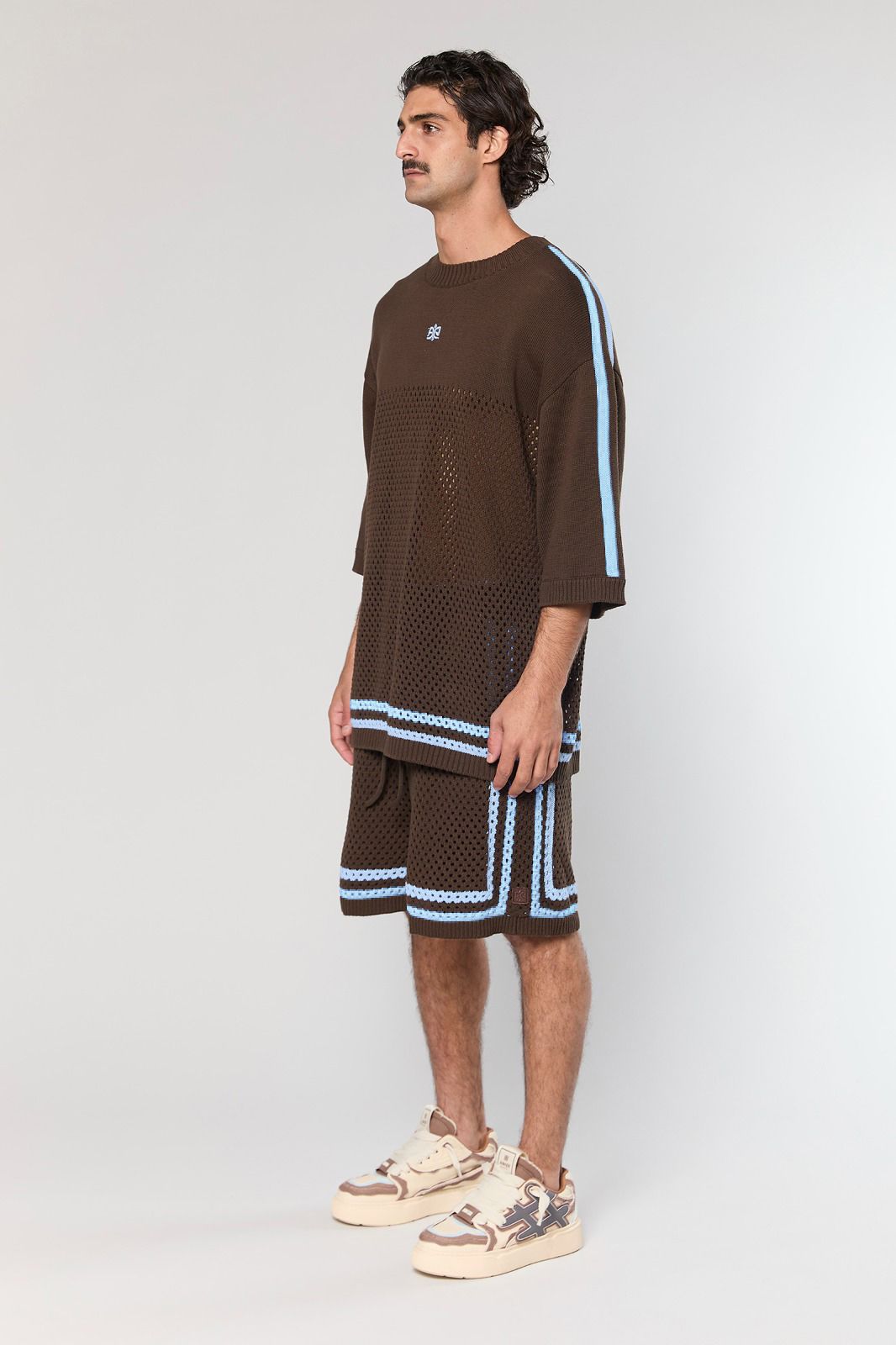 Brown Mesh 804 Short Pant