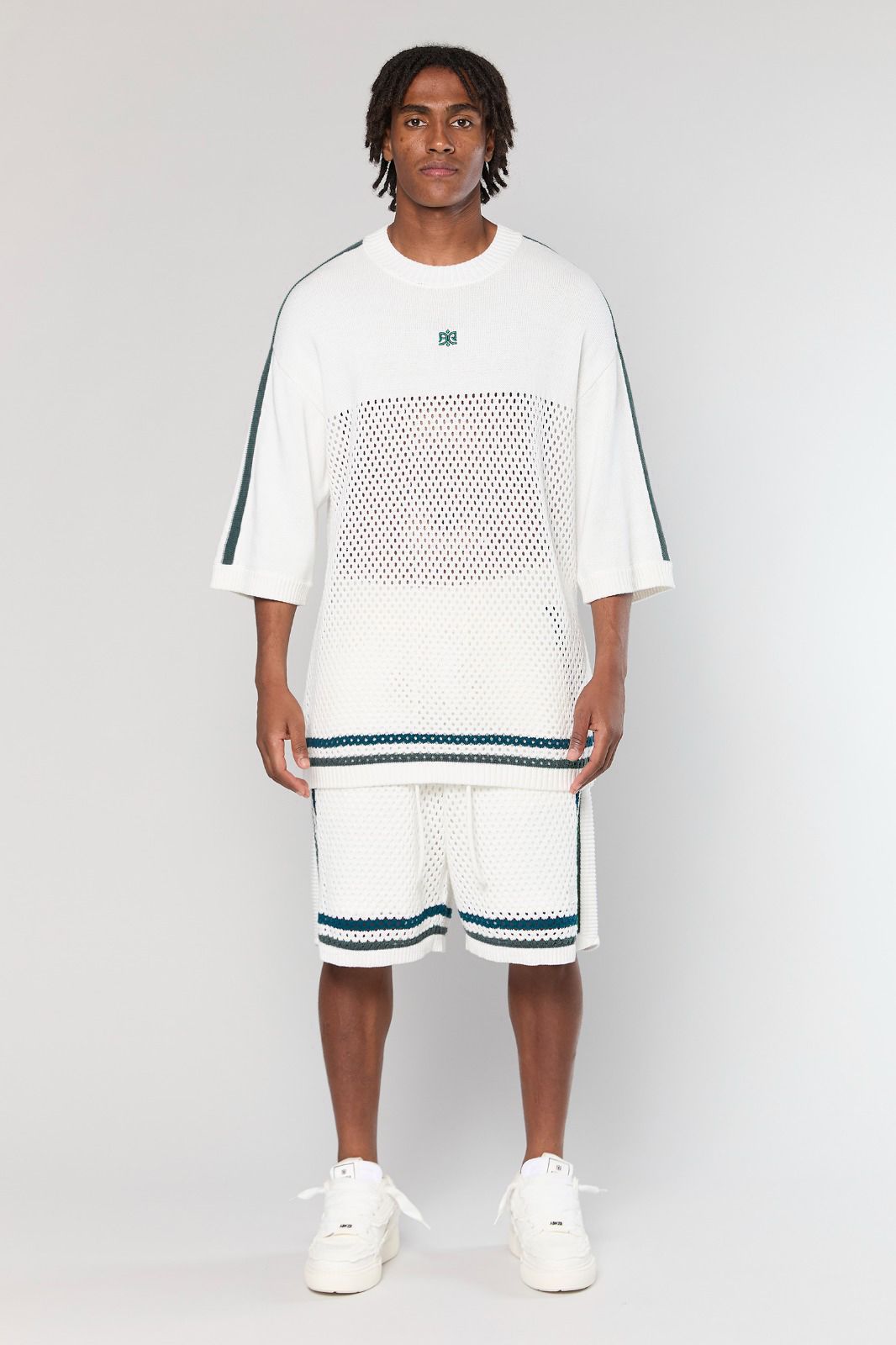 White Mesh 804 Short Pant