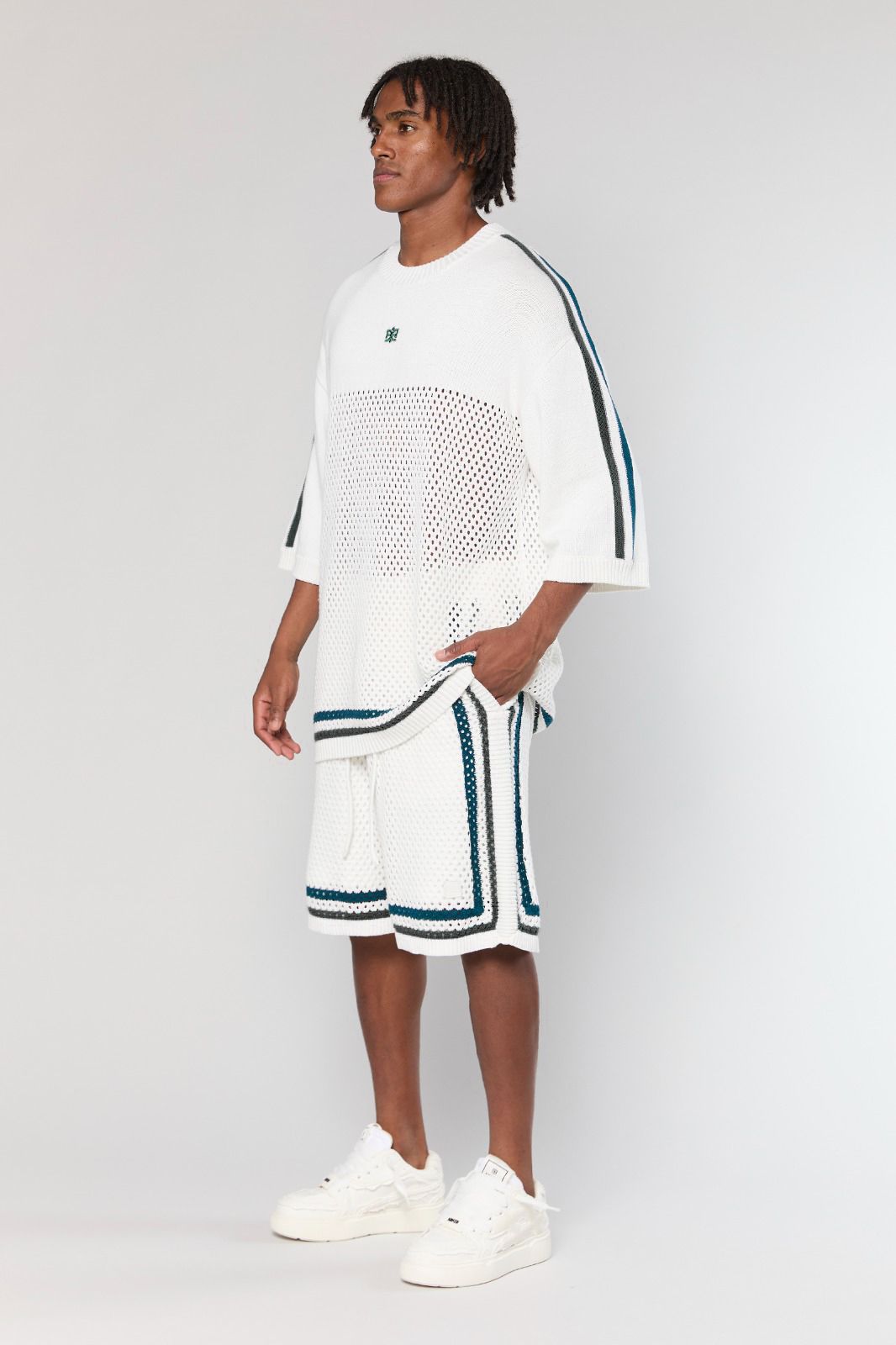 White Mesh 804 T-Shirt