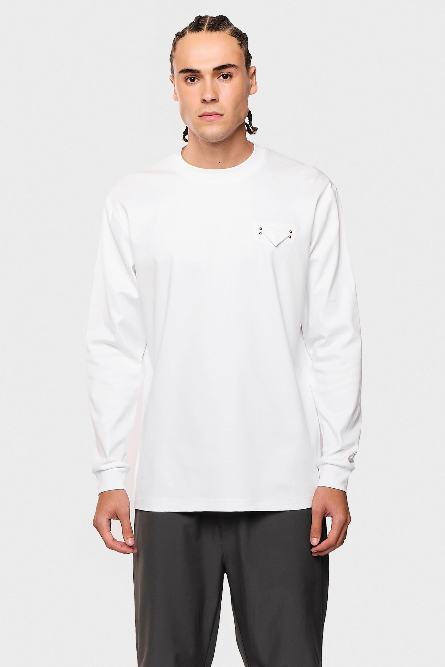Mercerized 531 Long White T-Shirt